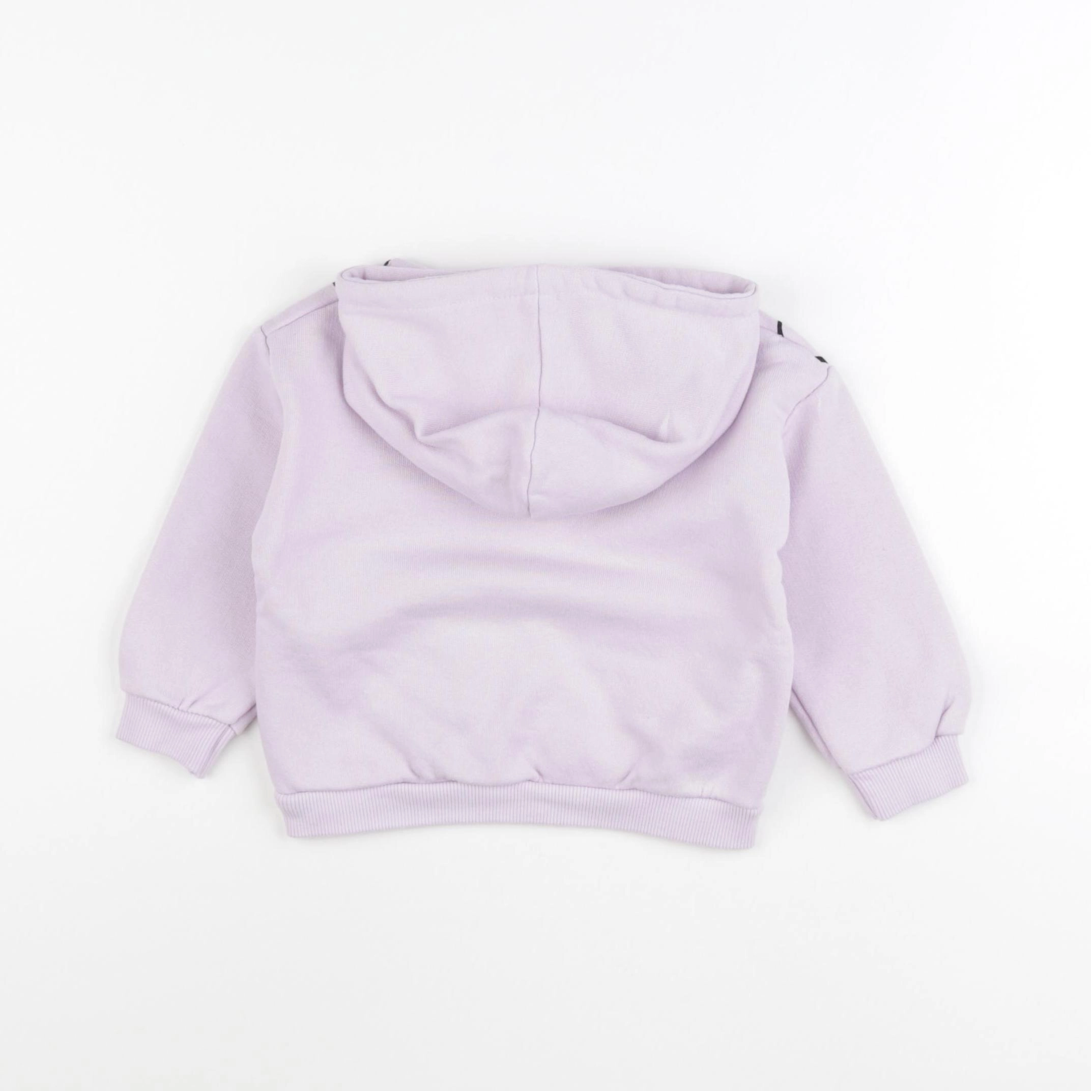 Zara - sweat violet - 12/18 mois