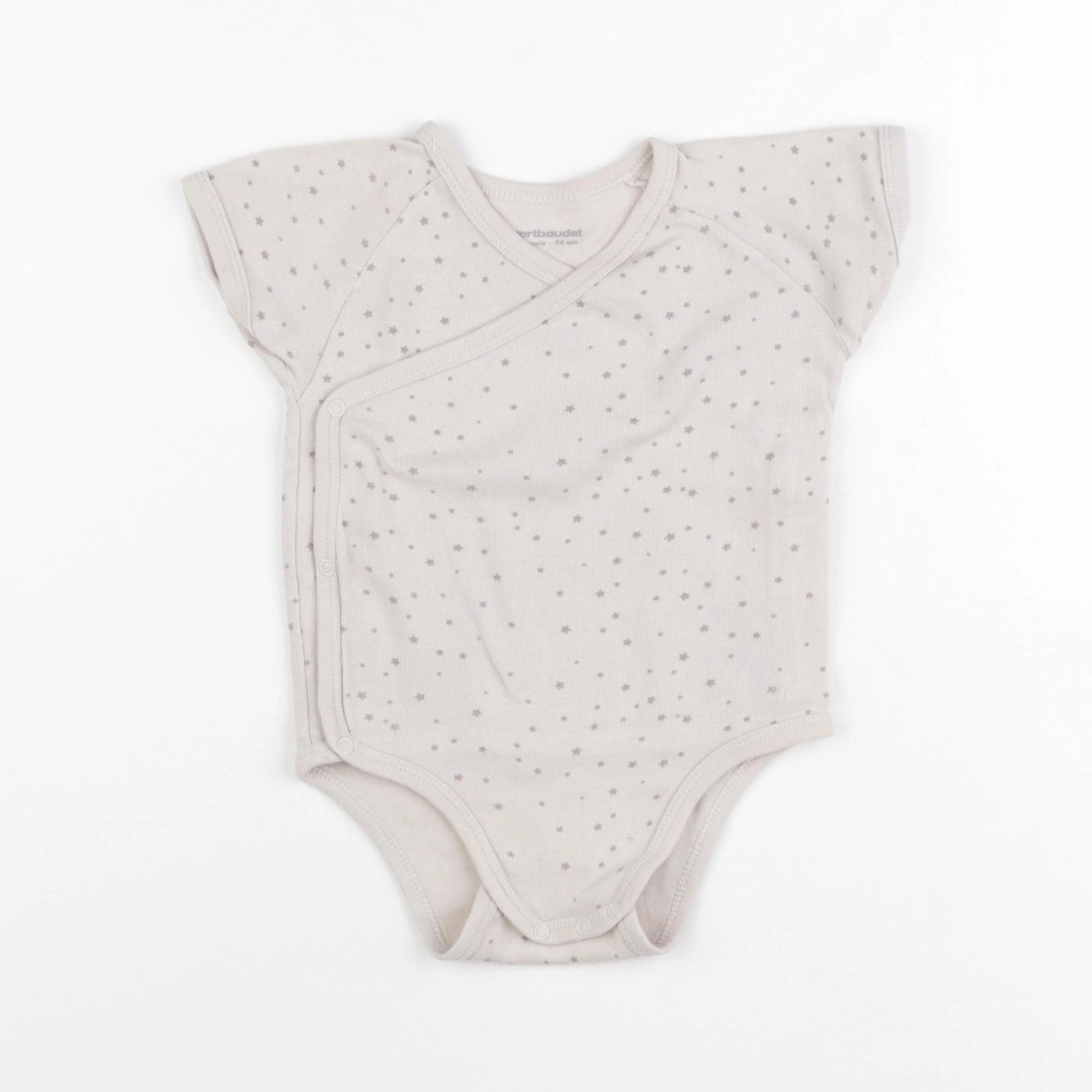 Vertbaudet - body beige - 12 mois