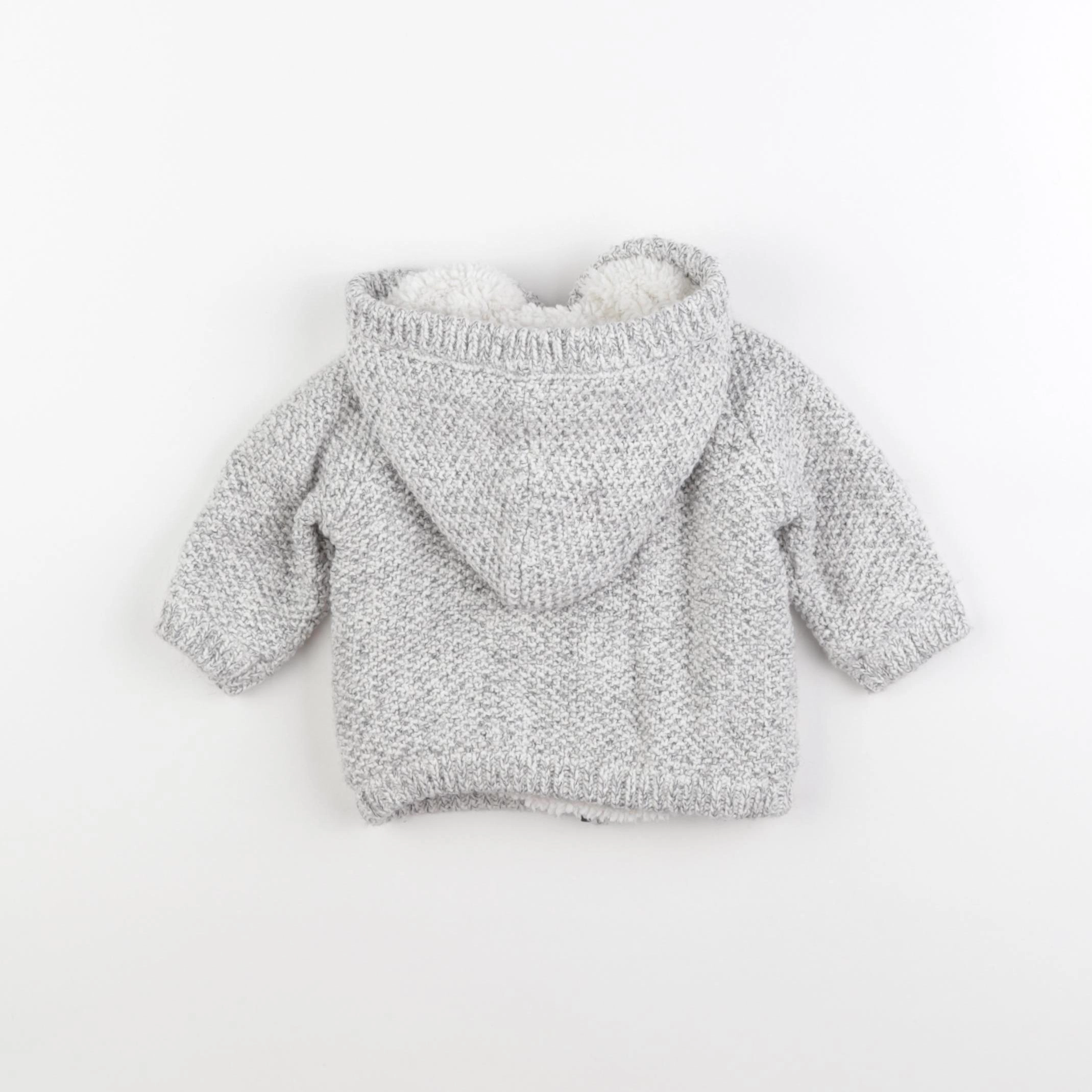Vertbaudet - veste gris - 9 mois