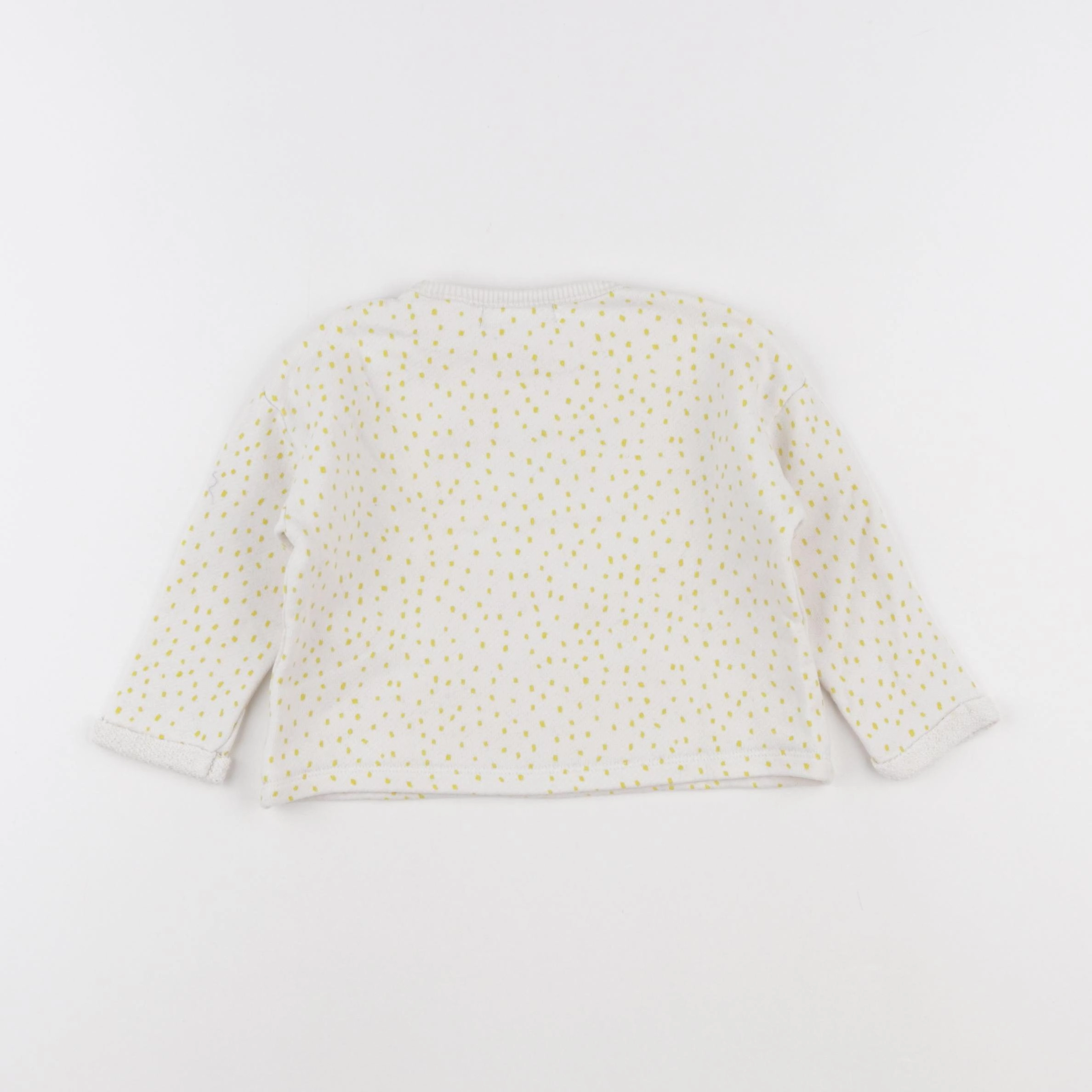Zara - sweat blanc - 3/6 mois