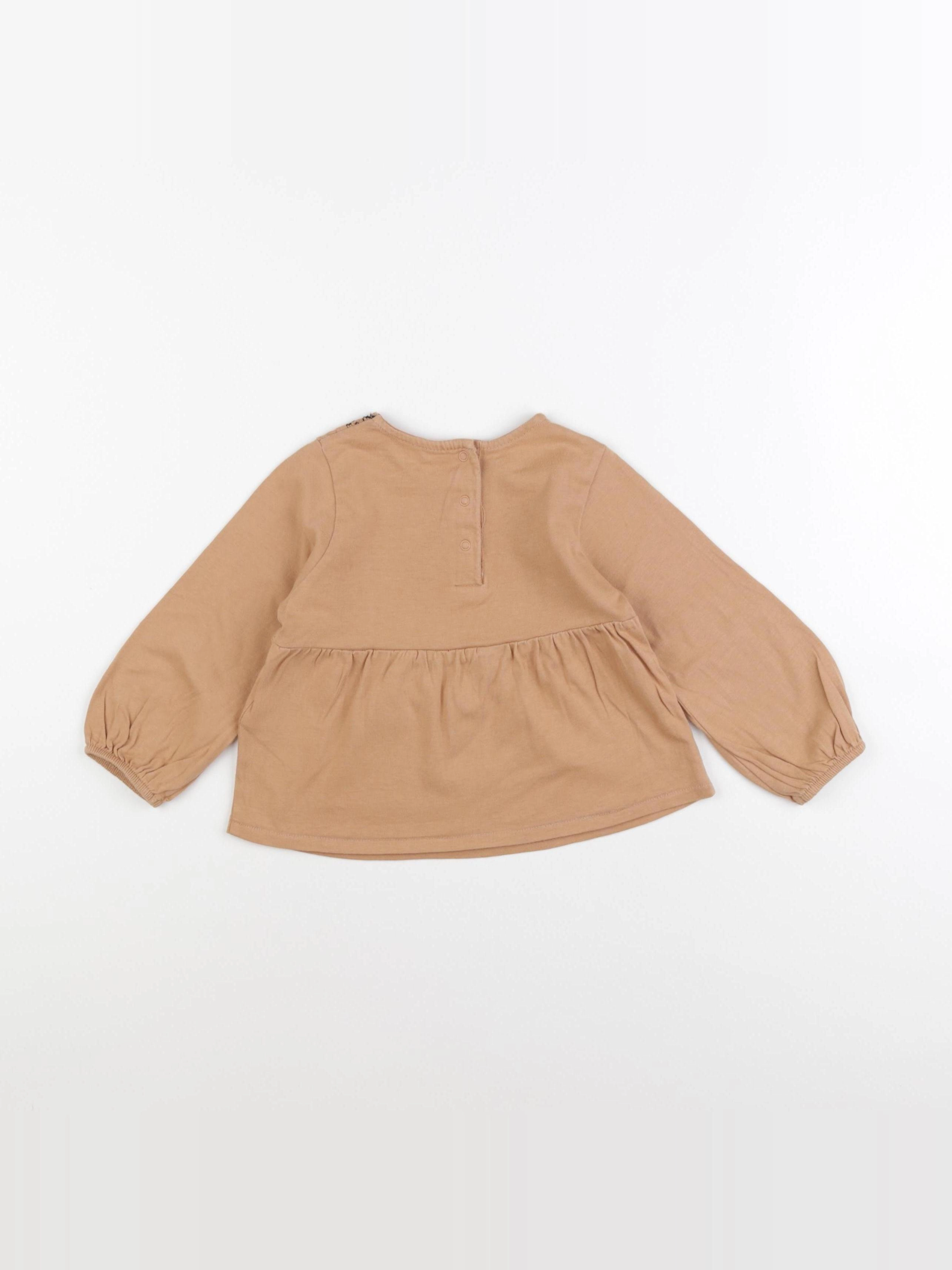 Vertbaudet - blouse beige - 18 mois