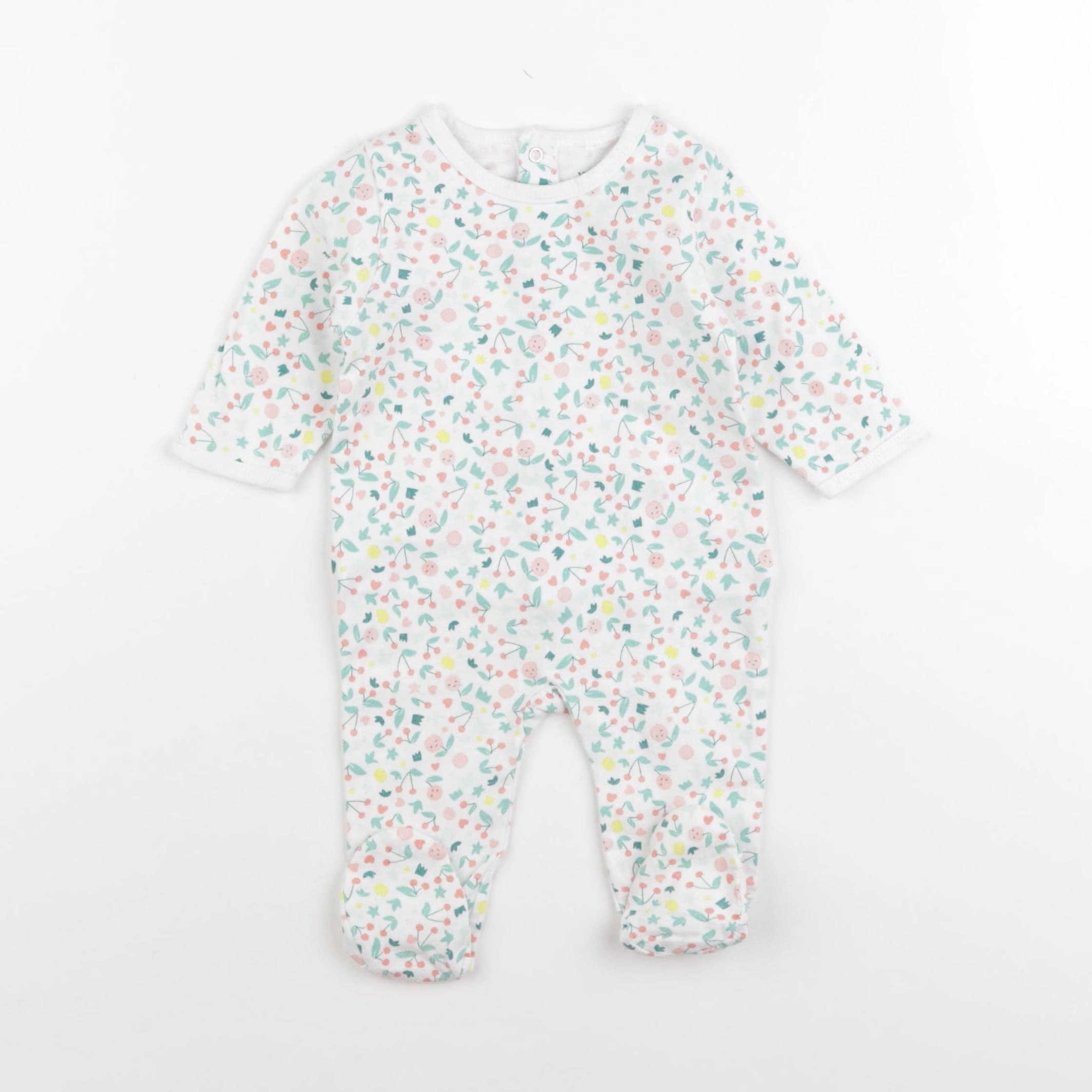 Vertbaudet - pyjama coton multicolore - 3 mois
