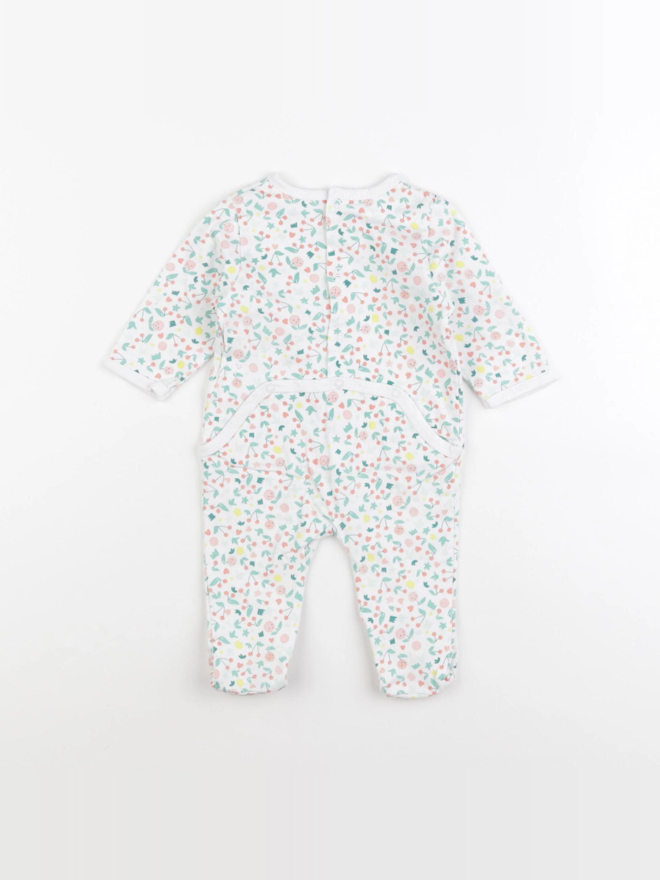 Vertbaudet - pyjama coton multicolore - 3 mois