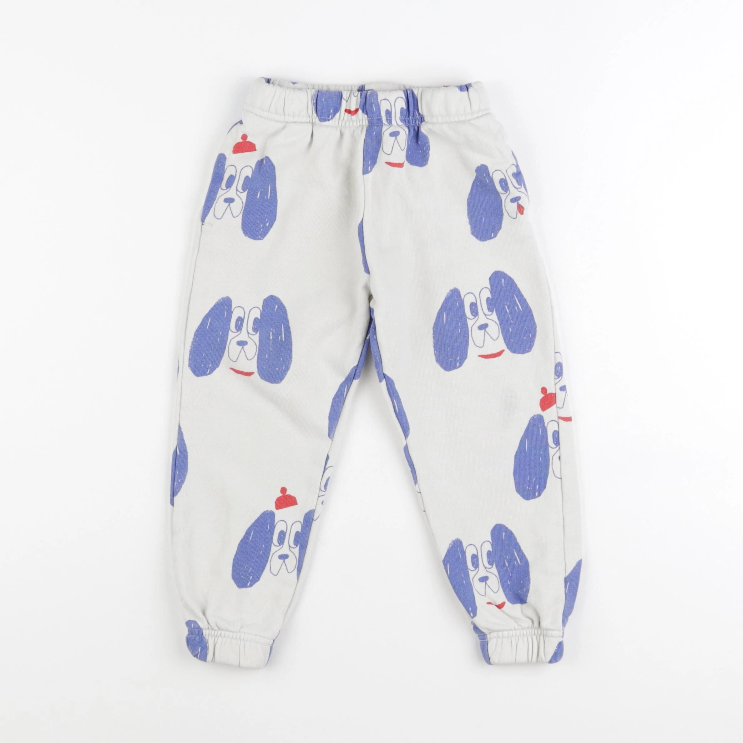 H&M - jogging beige, bleu - 2/3 ans