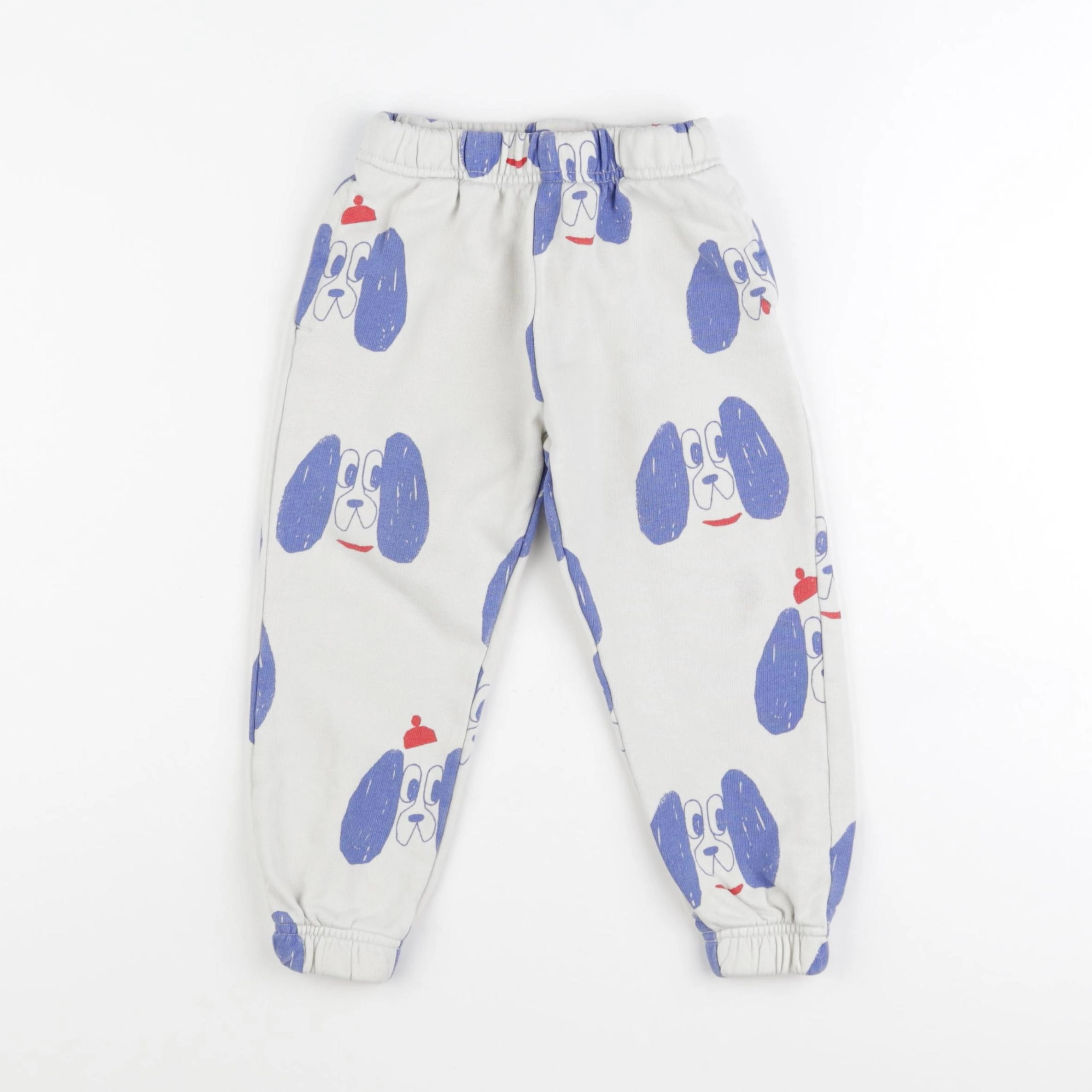 H&M - jogging beige, bleu - 2/3 ans