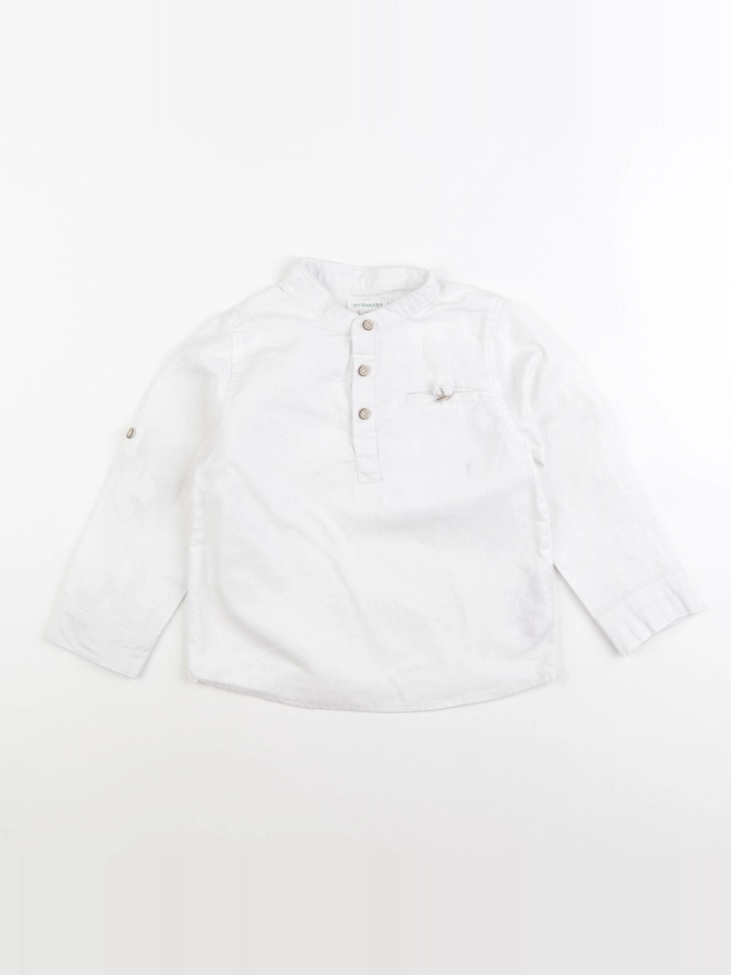 Vertbaudet - chemise blanc - 2 ans