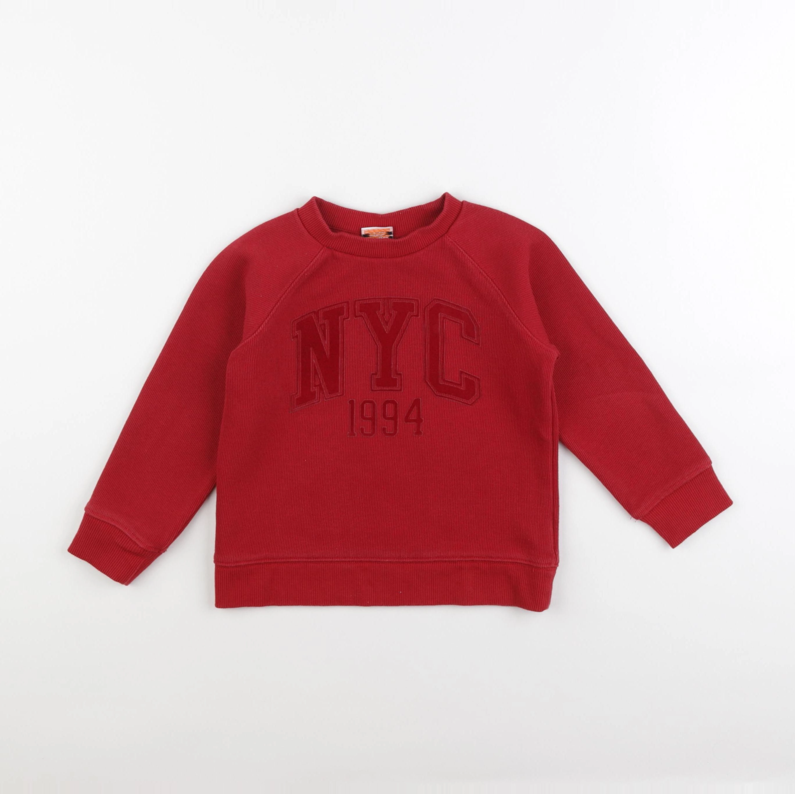 Tape à l'oeil - sweat rouge - 4 ans