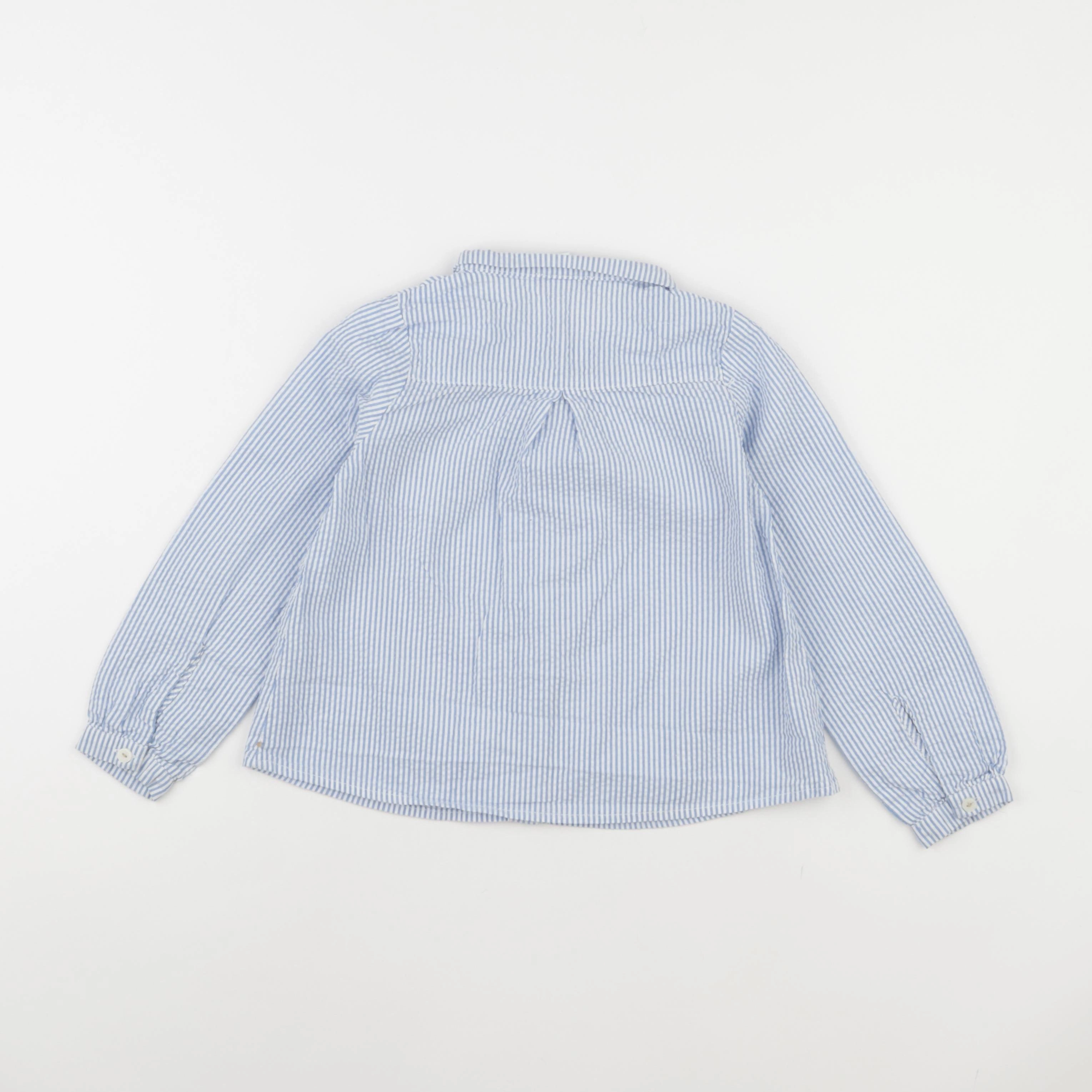 Okaidi - blouse bleu, blanc - 5 ans
