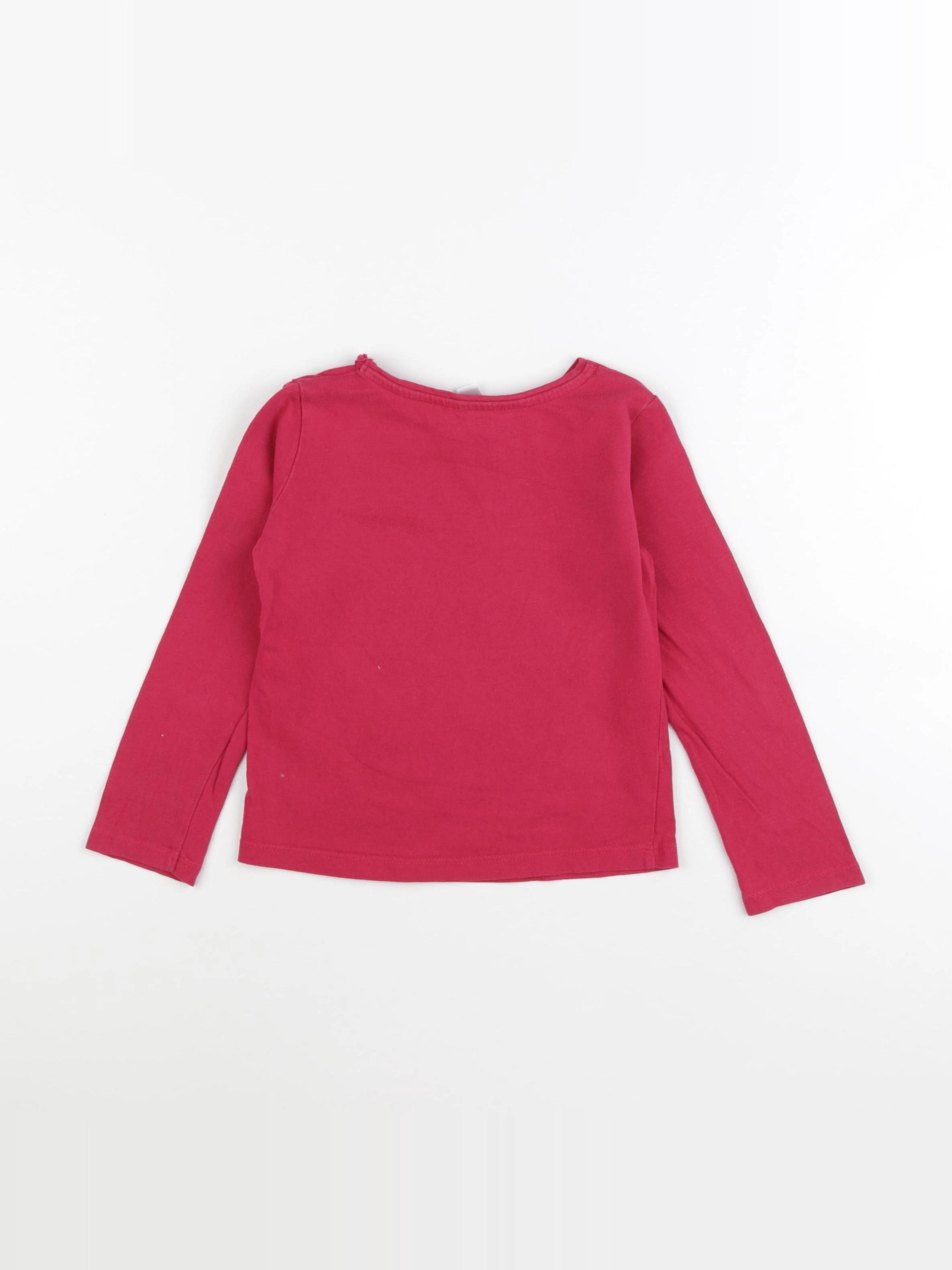 Okaidi - tee-shirt rose - 4 ans