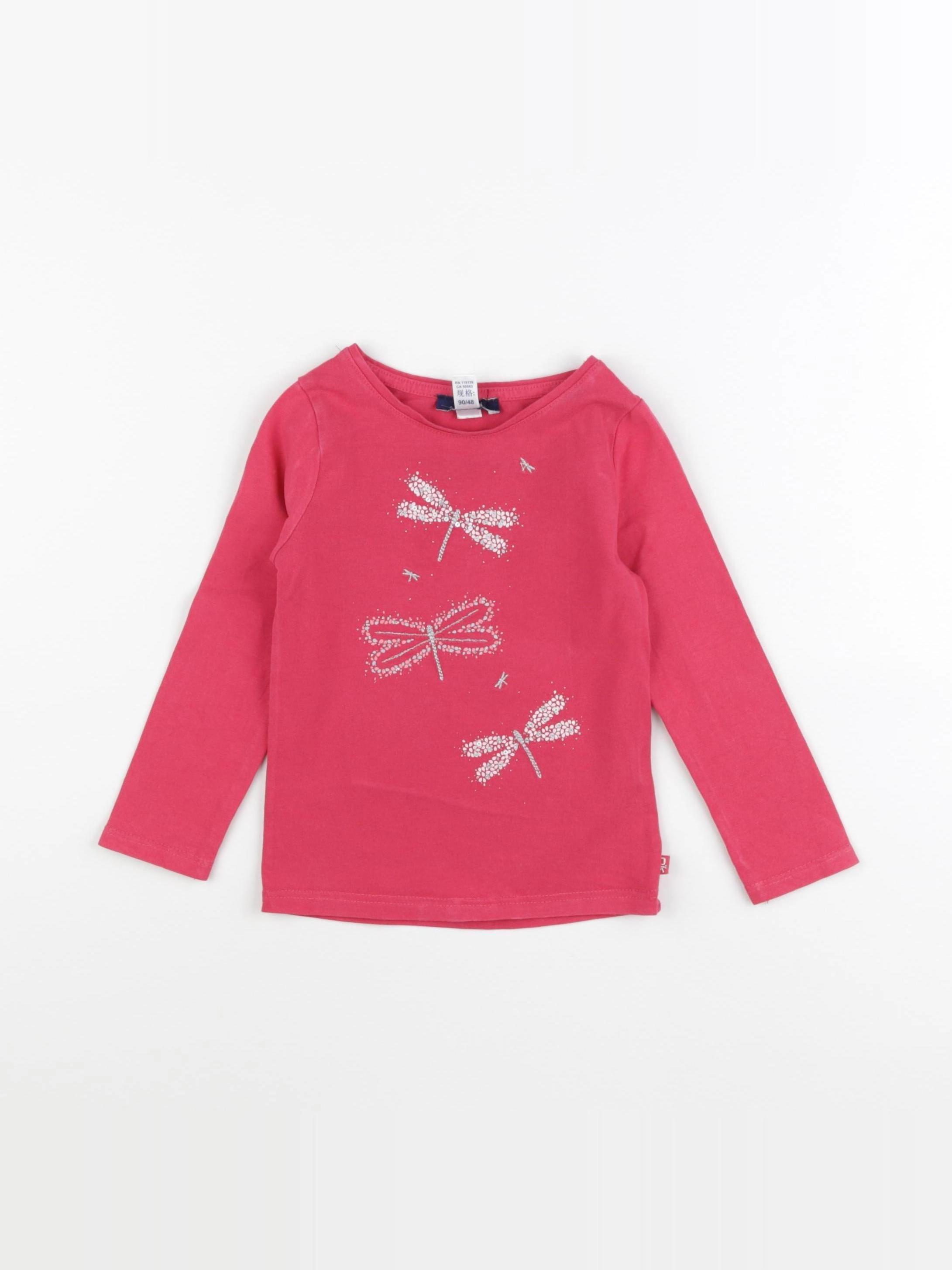 Okaidi - tee-shirt rose - 2 ans