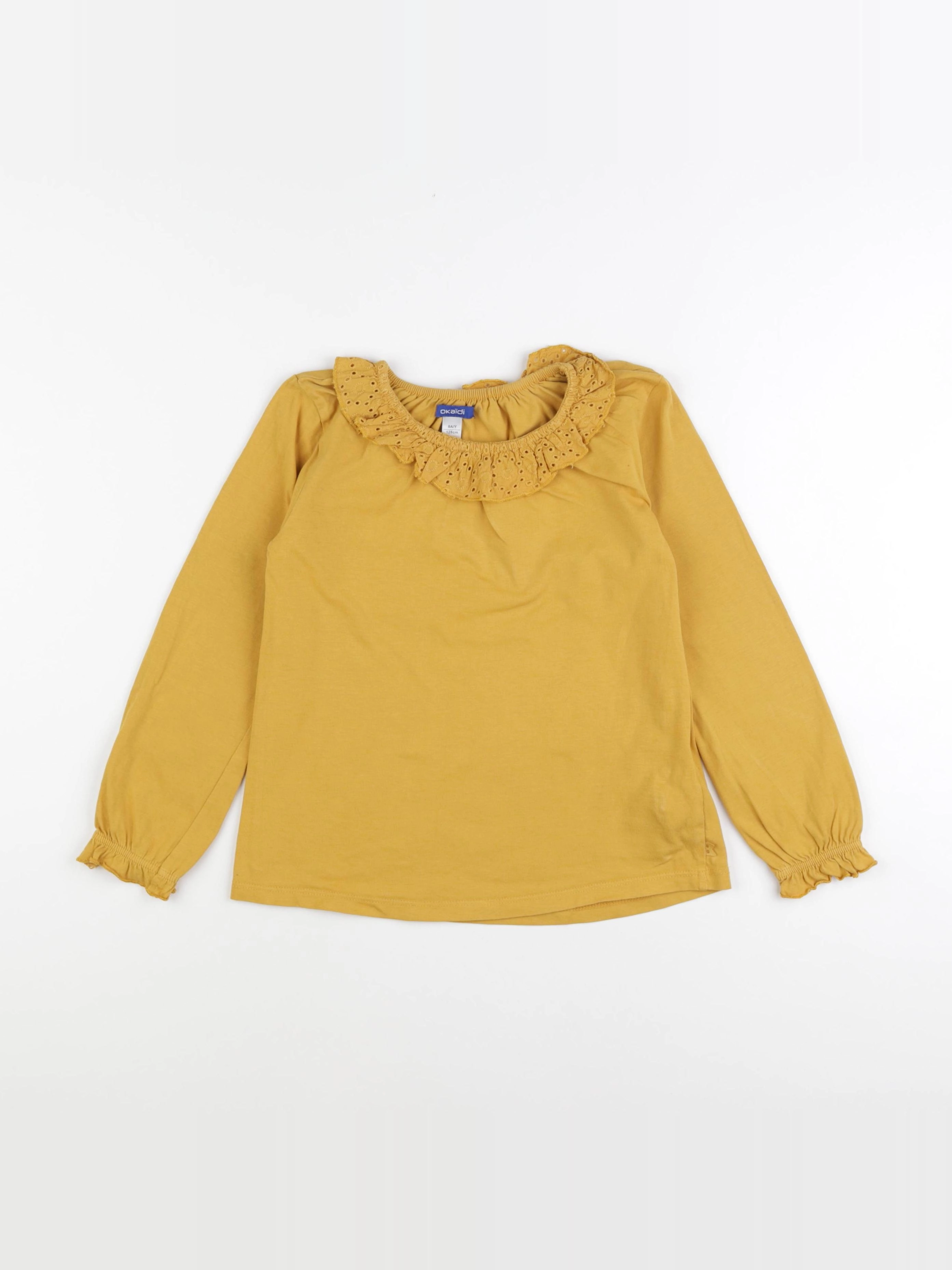 Okaidi - tee-shirt jaune - 8 ans