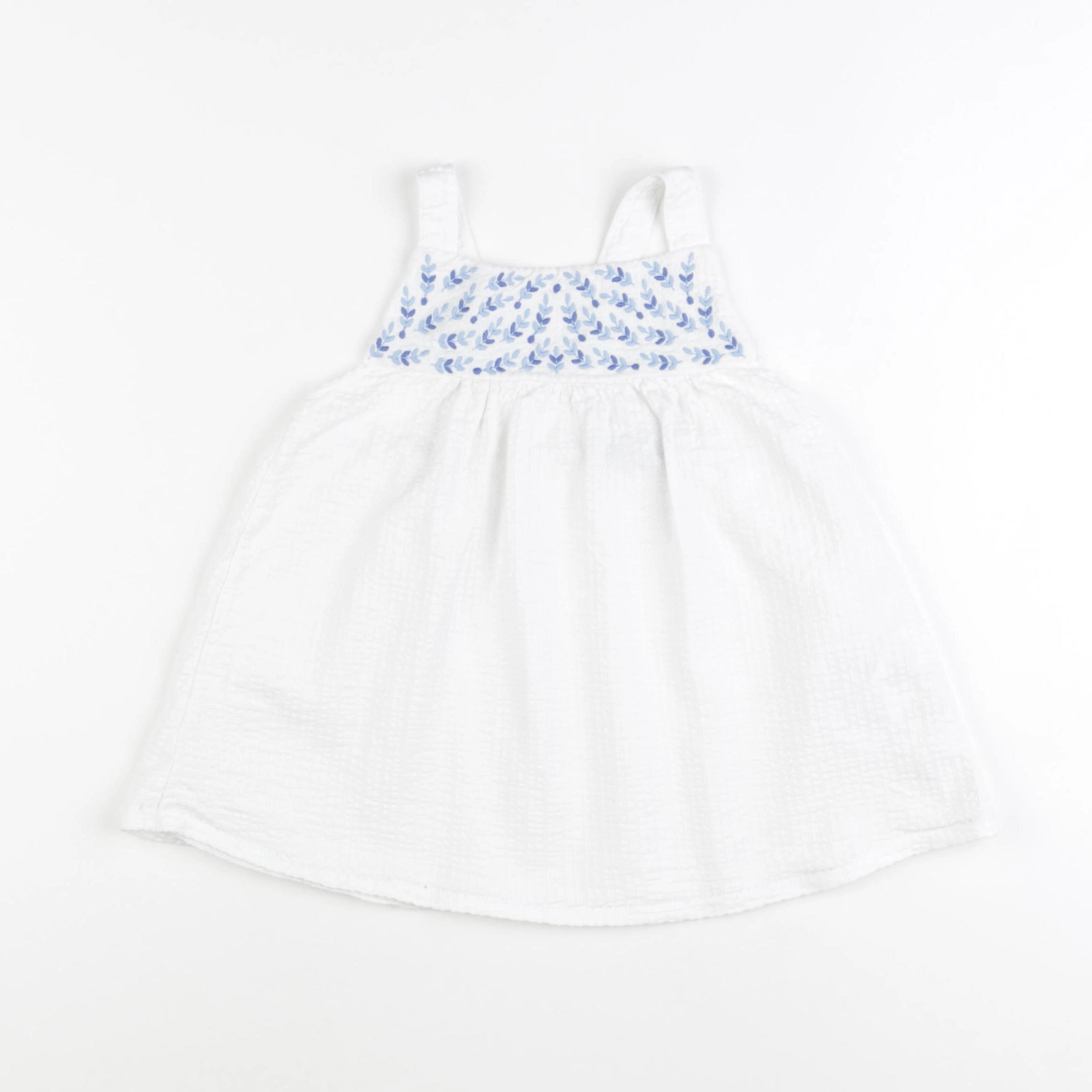 Okaidi - débardeur blanc, bleu - 8 ans