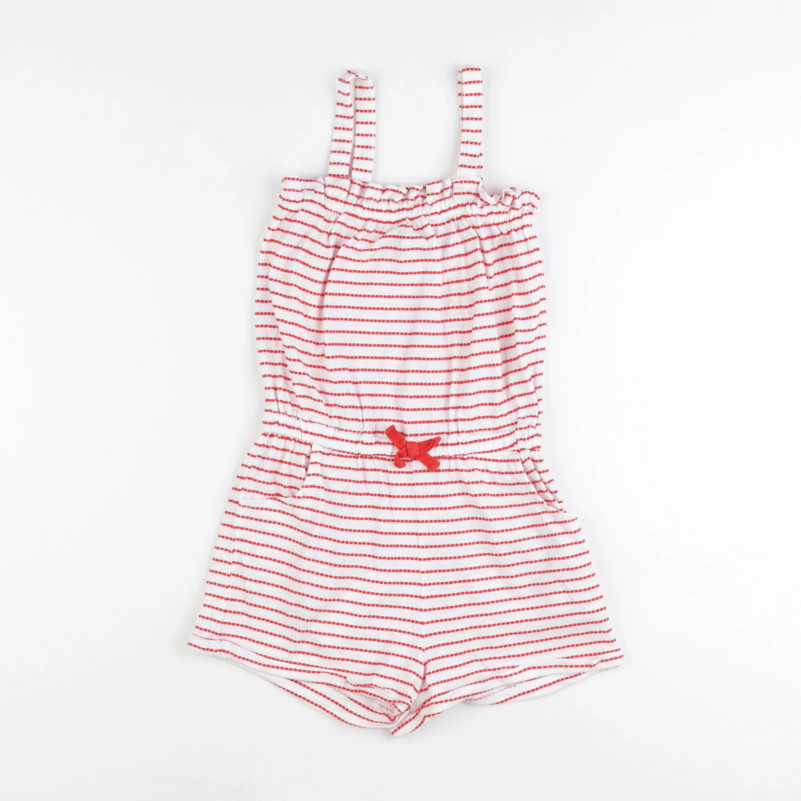 Okaidi - combinaison blanc, rouge - 8 ans