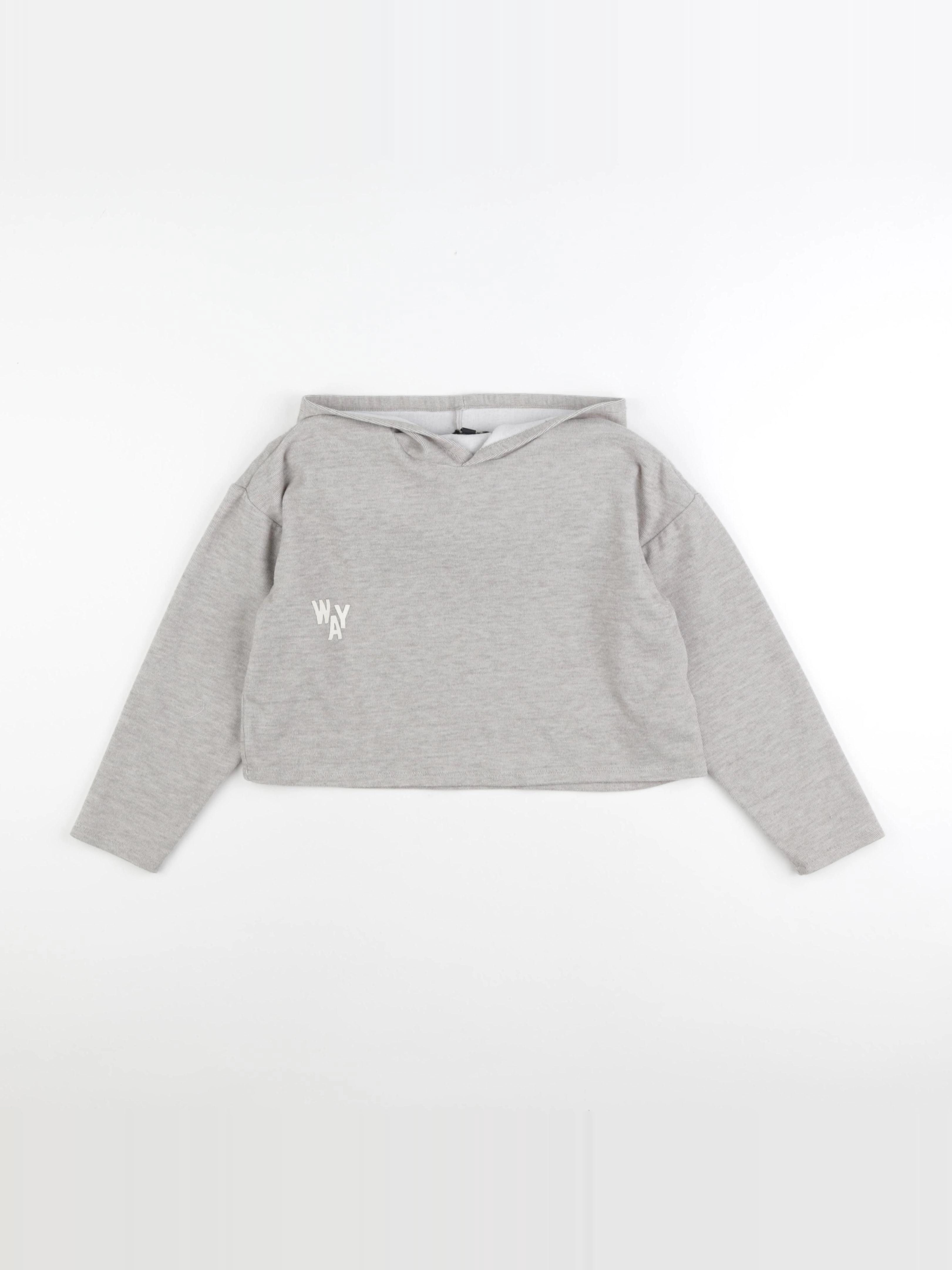 IKKS - sweat imprimé au dos beige - 10 ans