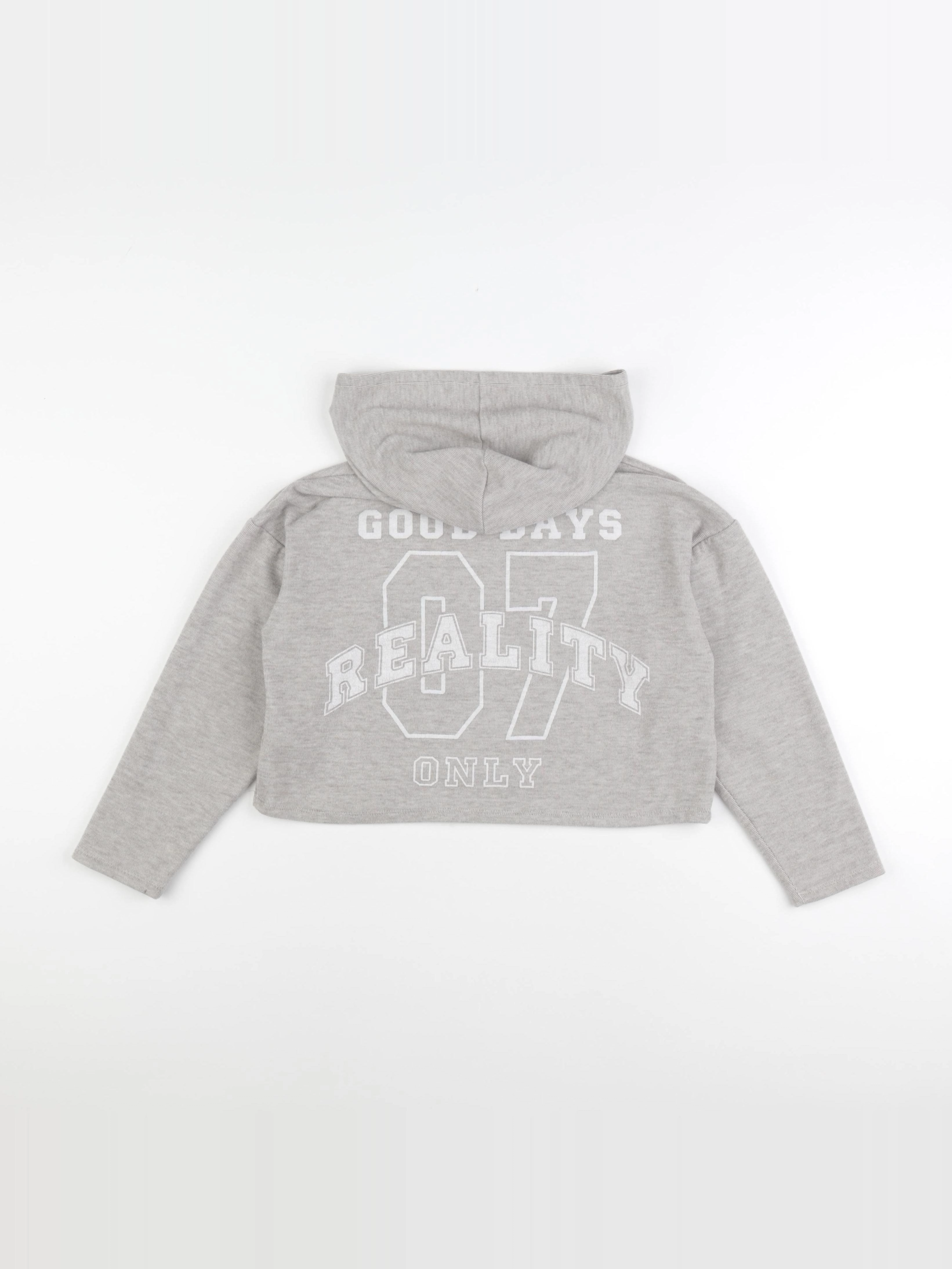 IKKS - sweat imprimé au dos beige - 10 ans