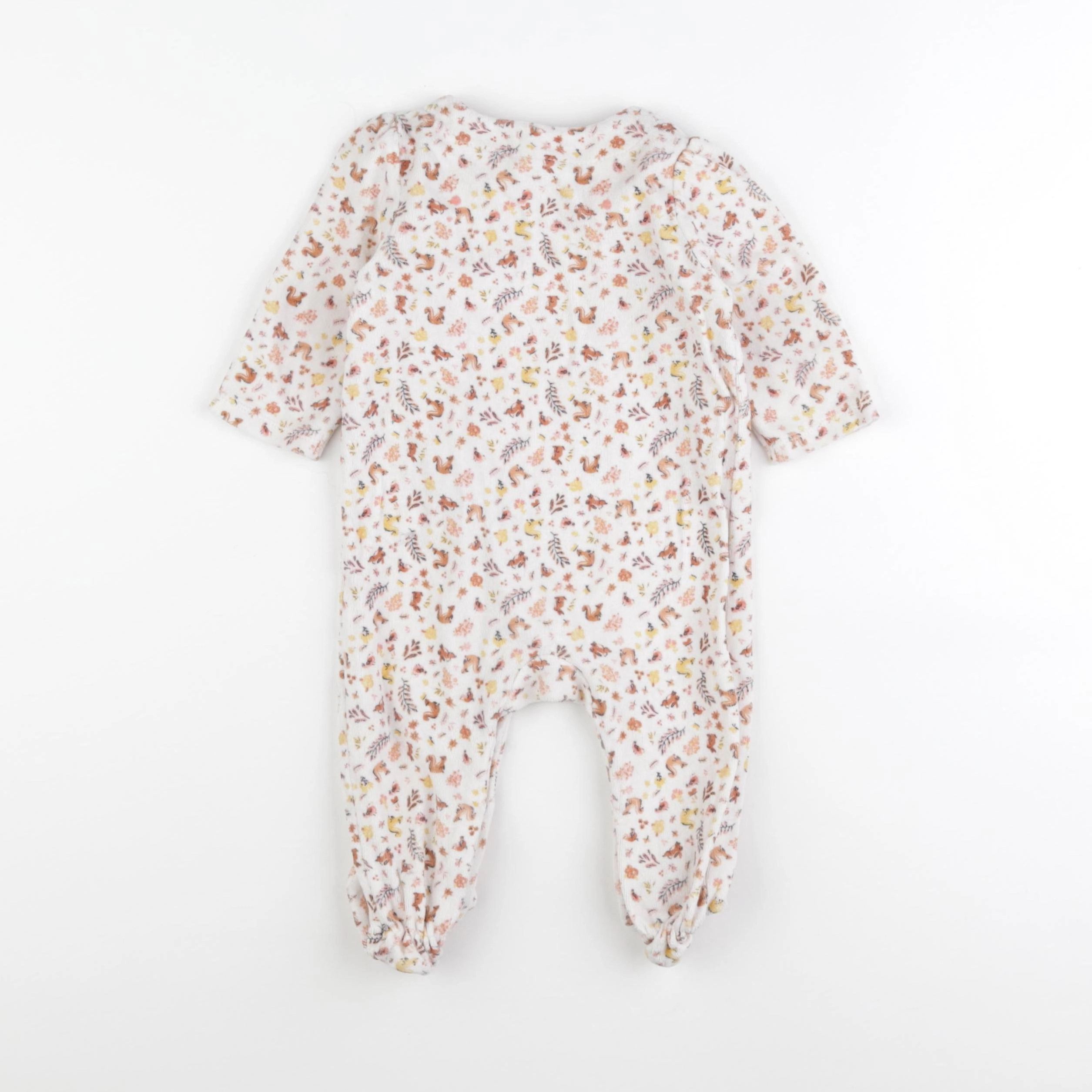 Tape à l'oeil - pyjama velours multicolore - 6 mois