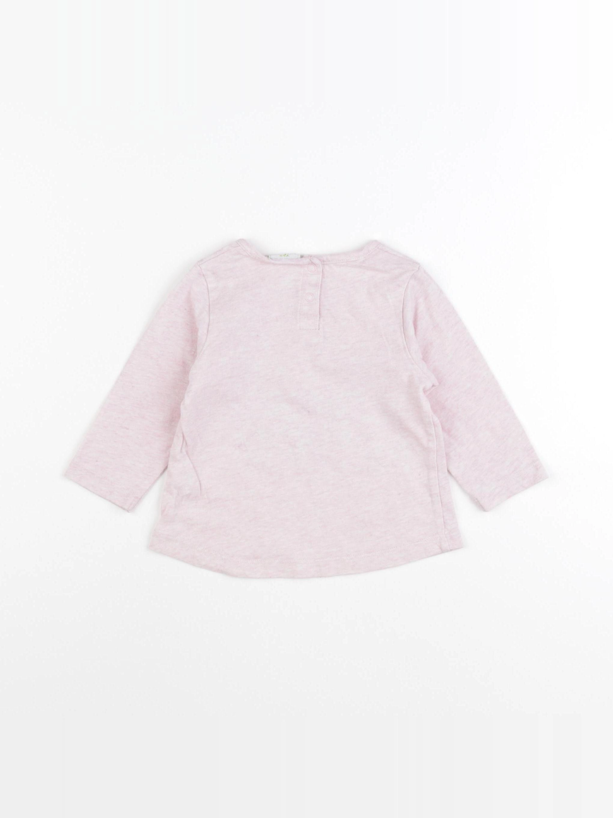 Tape à l'oeil - tee-shirt rose - 6 mois