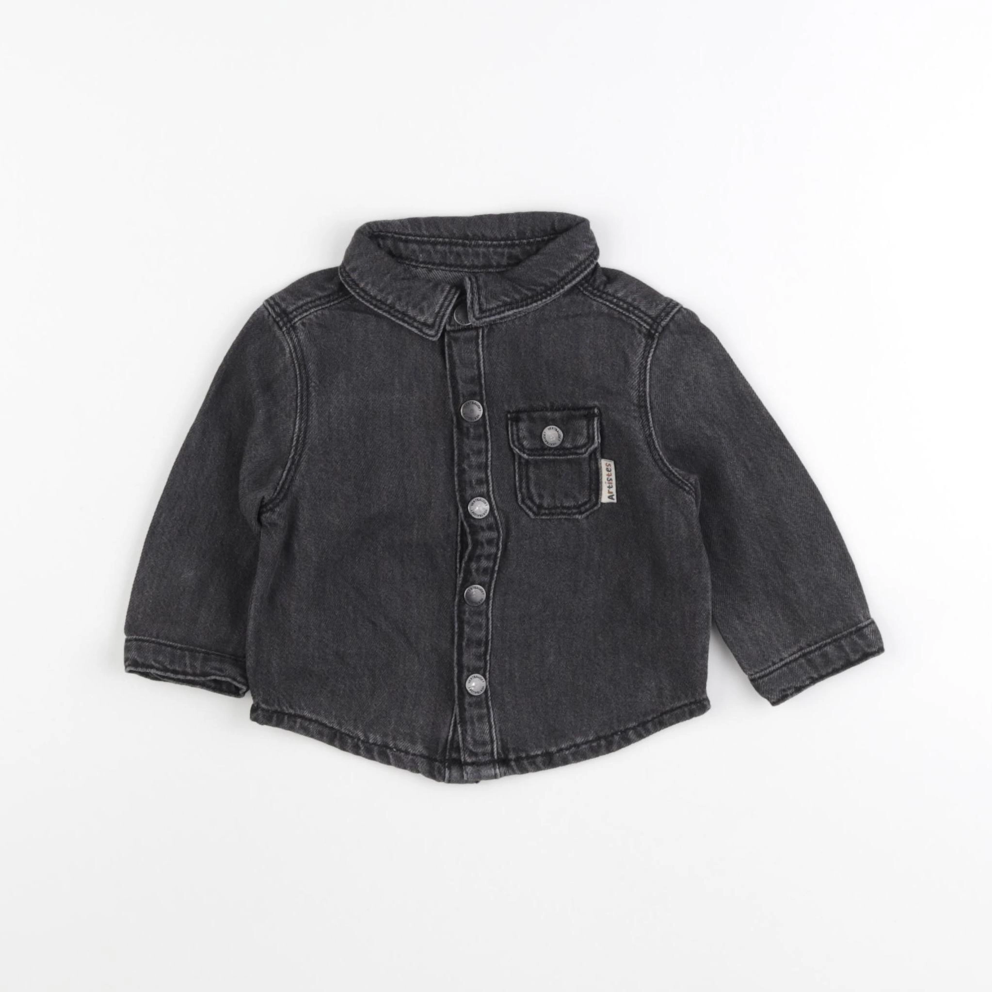 Vertbaudet - chemise noir - 6 mois