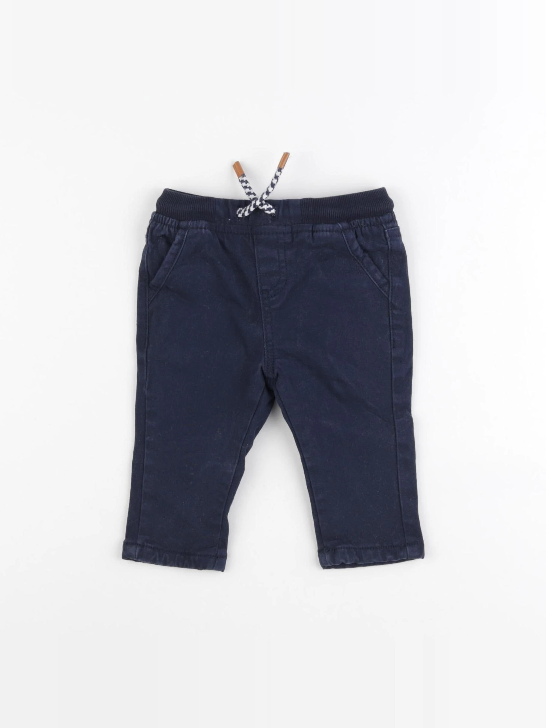 Vertbaudet - pantalon bleu - 6 mois