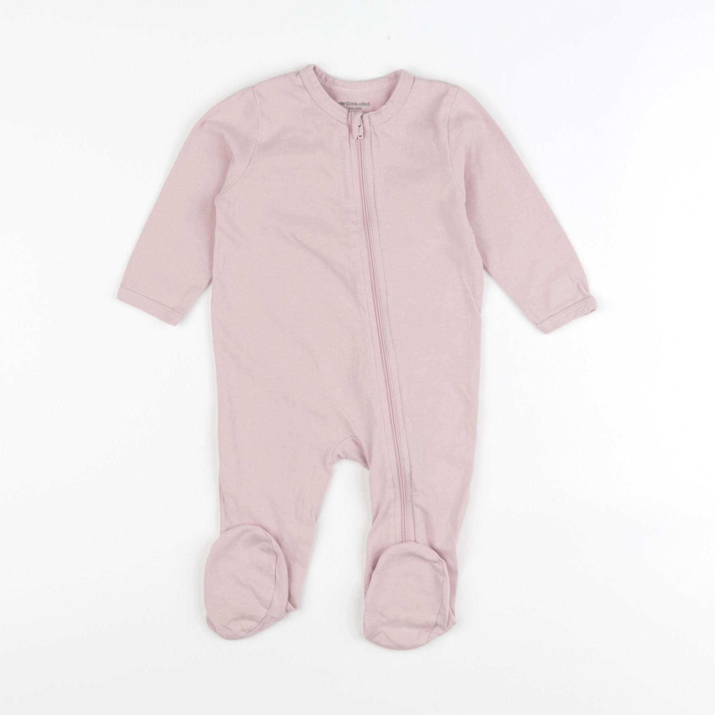 Vertbaudet - pyjama coton rose - 6 mois