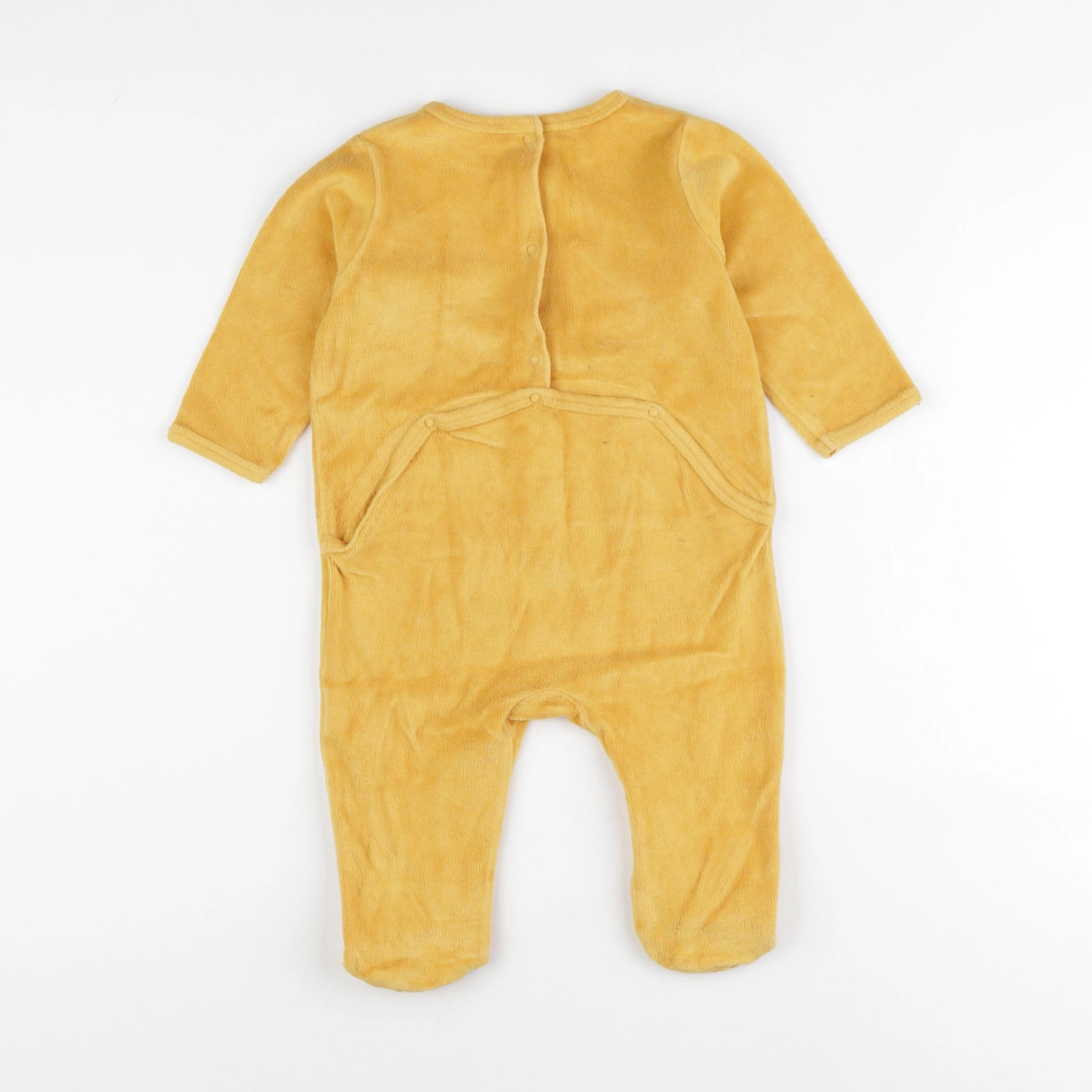 Vertbaudet - pyjama velours jaune - 12 mois