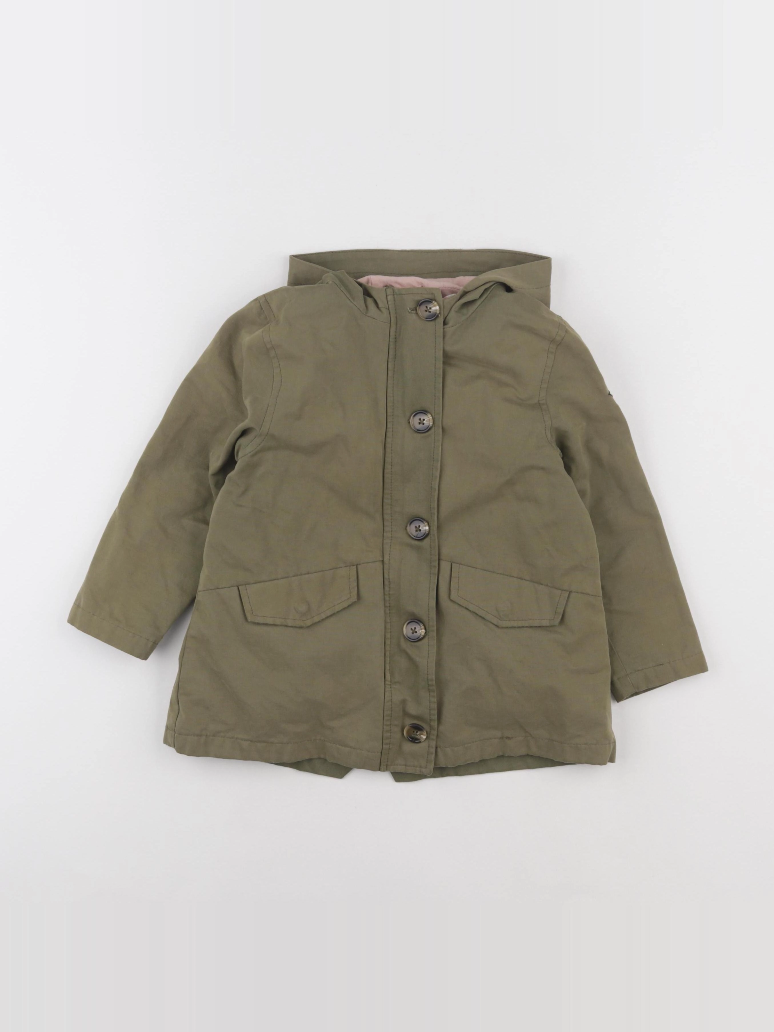 Vertbaudet - manteau vert - 4 ans