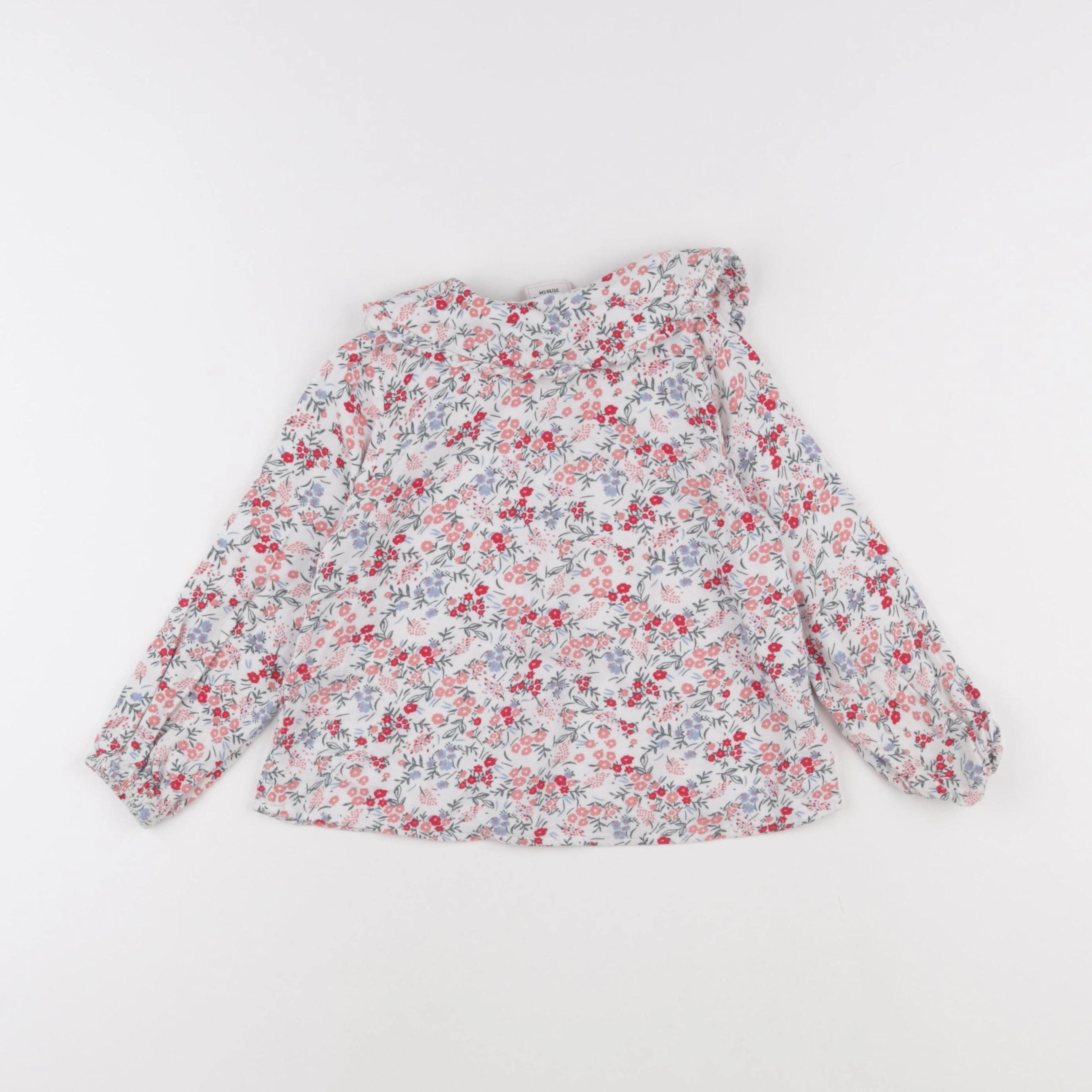 Tape à l'oeil - blouse blanc, rose - 3 ans