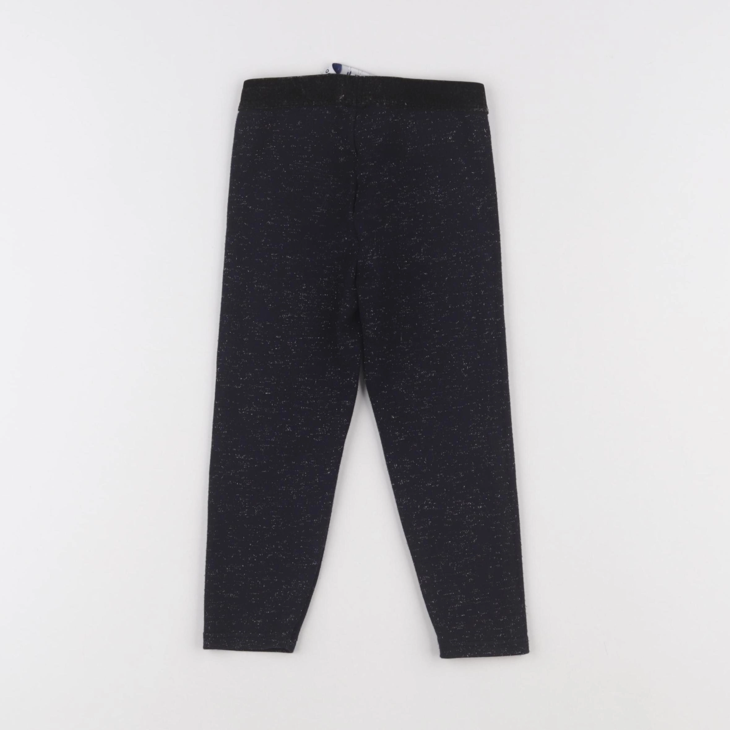 Okaidi - legging bleu, argent - 4 ans