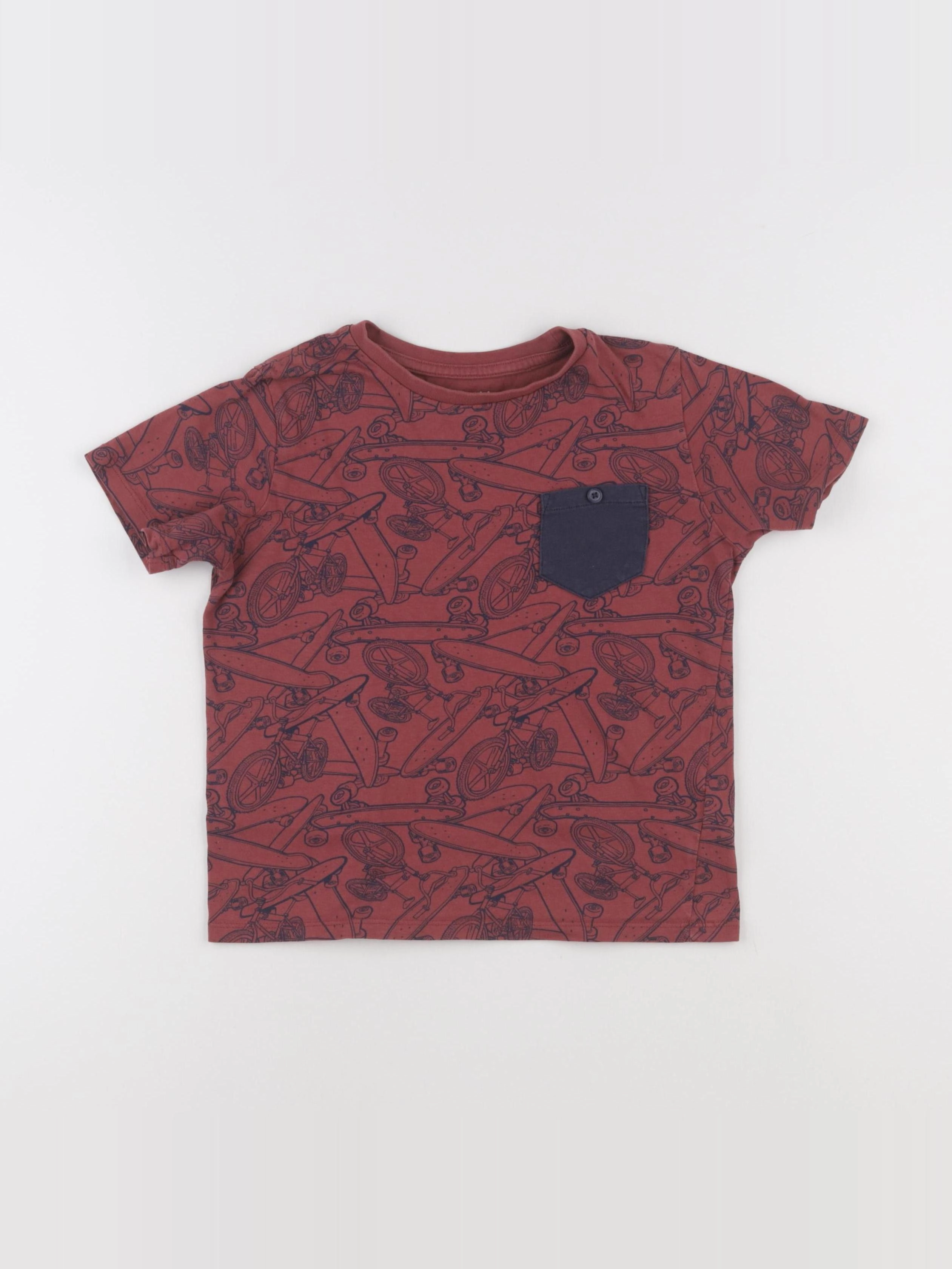 Vertbaudet - tee-shirt rouge - 8 ans