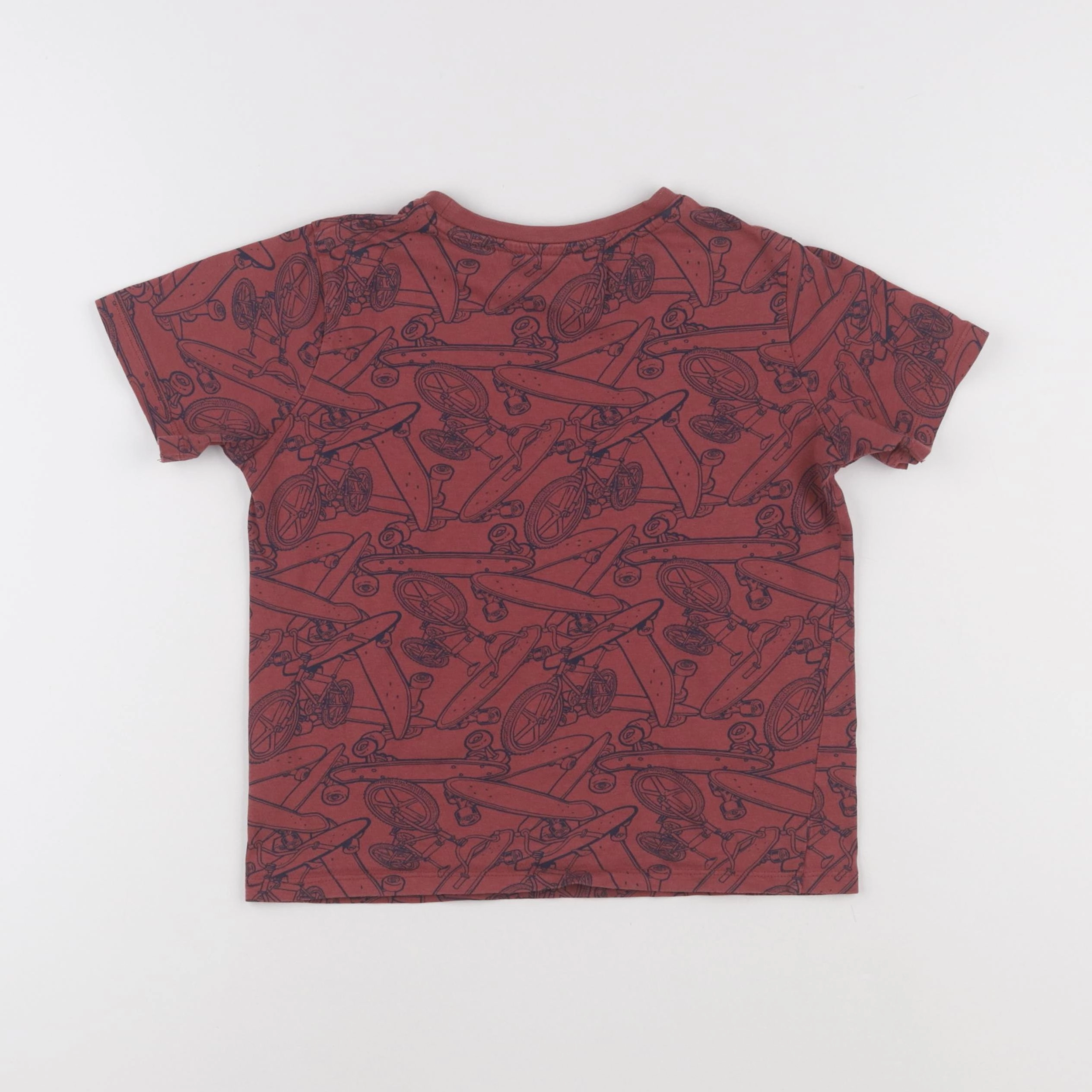 Vertbaudet - tee-shirt rouge - 8 ans