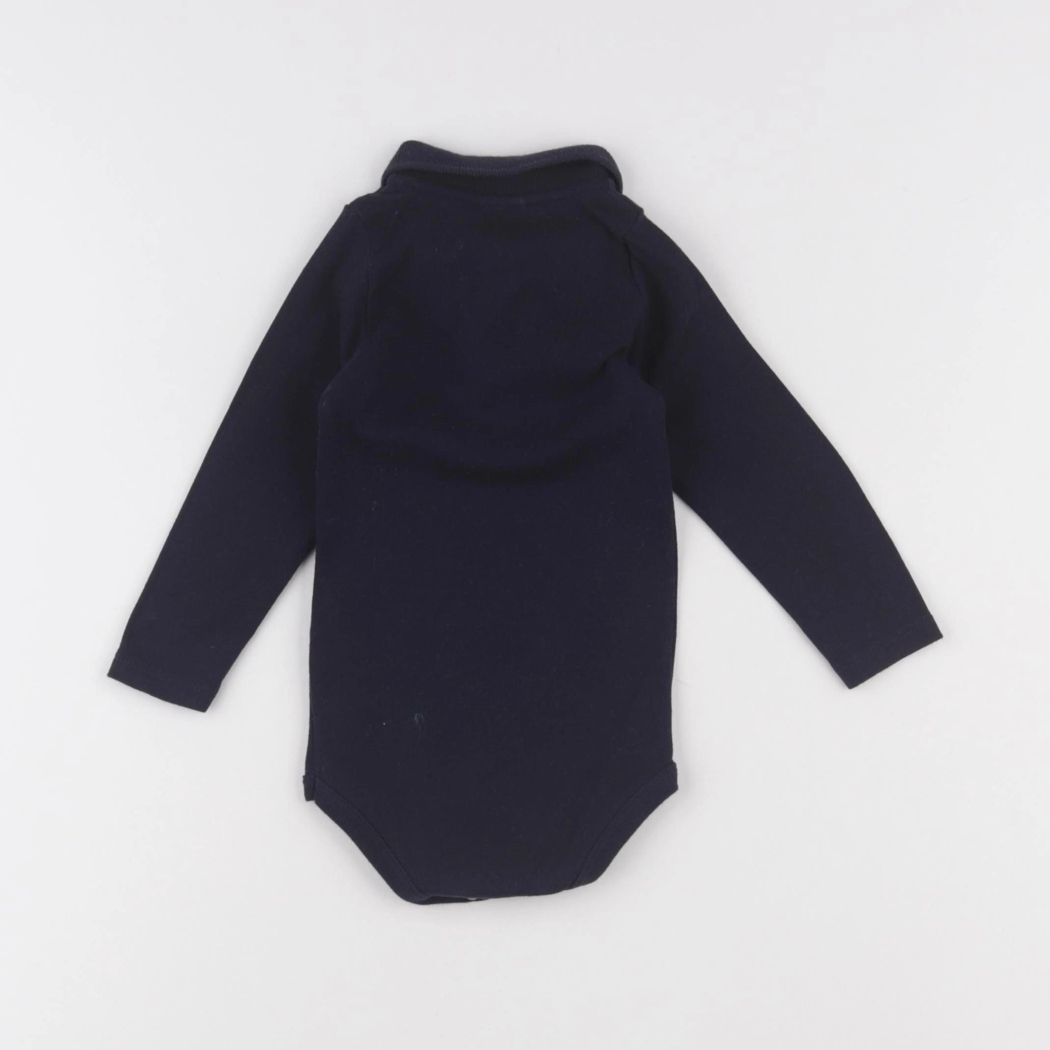 Petit Bateau - body à col bleu - 18 mois