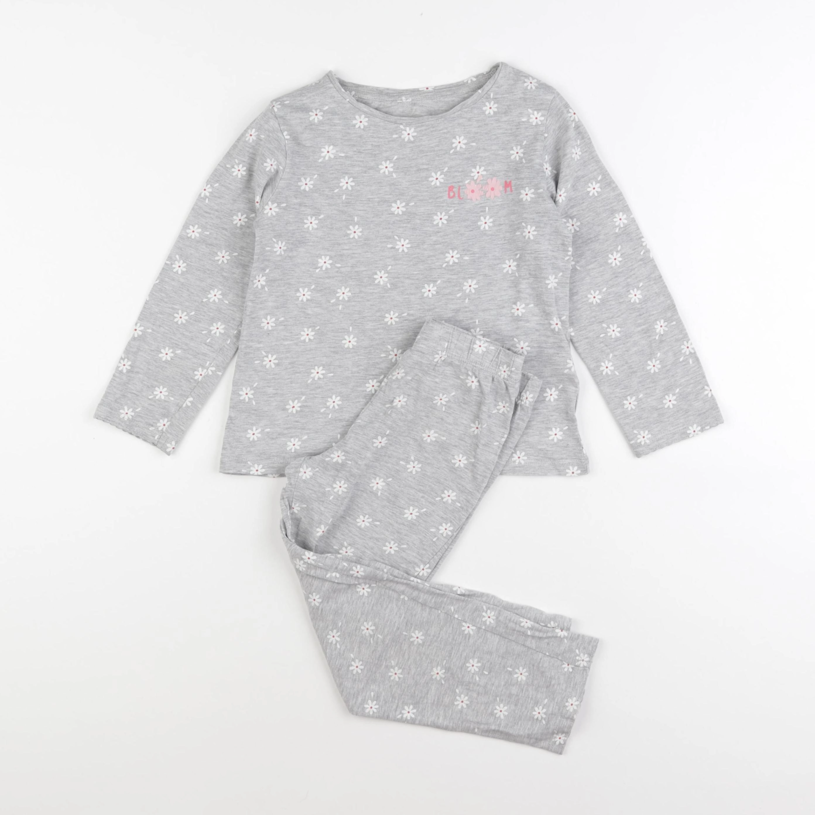Vertbaudet - pyjama coton gris - 5 ans