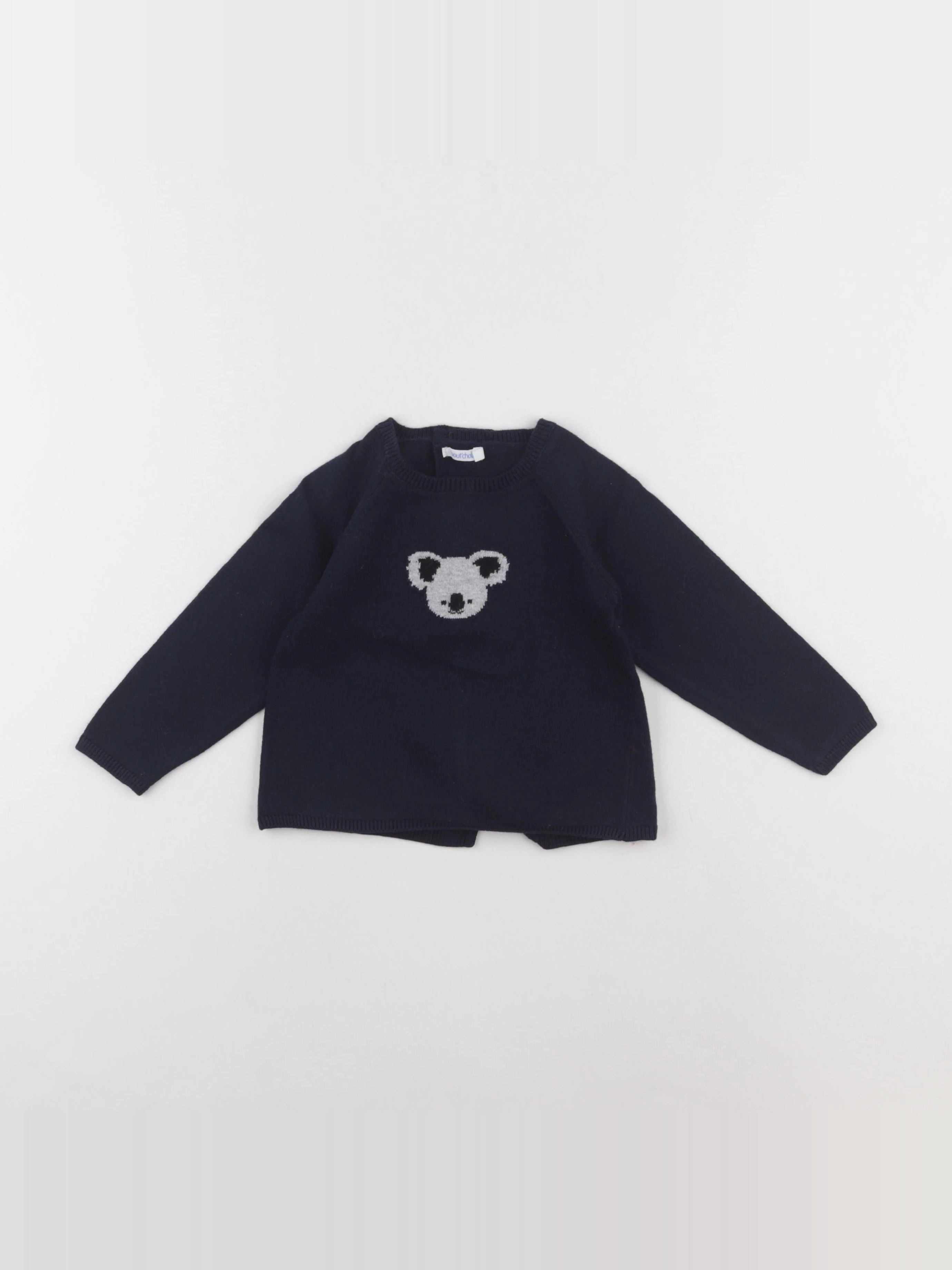 Boutchou - pull bleu - 18 mois