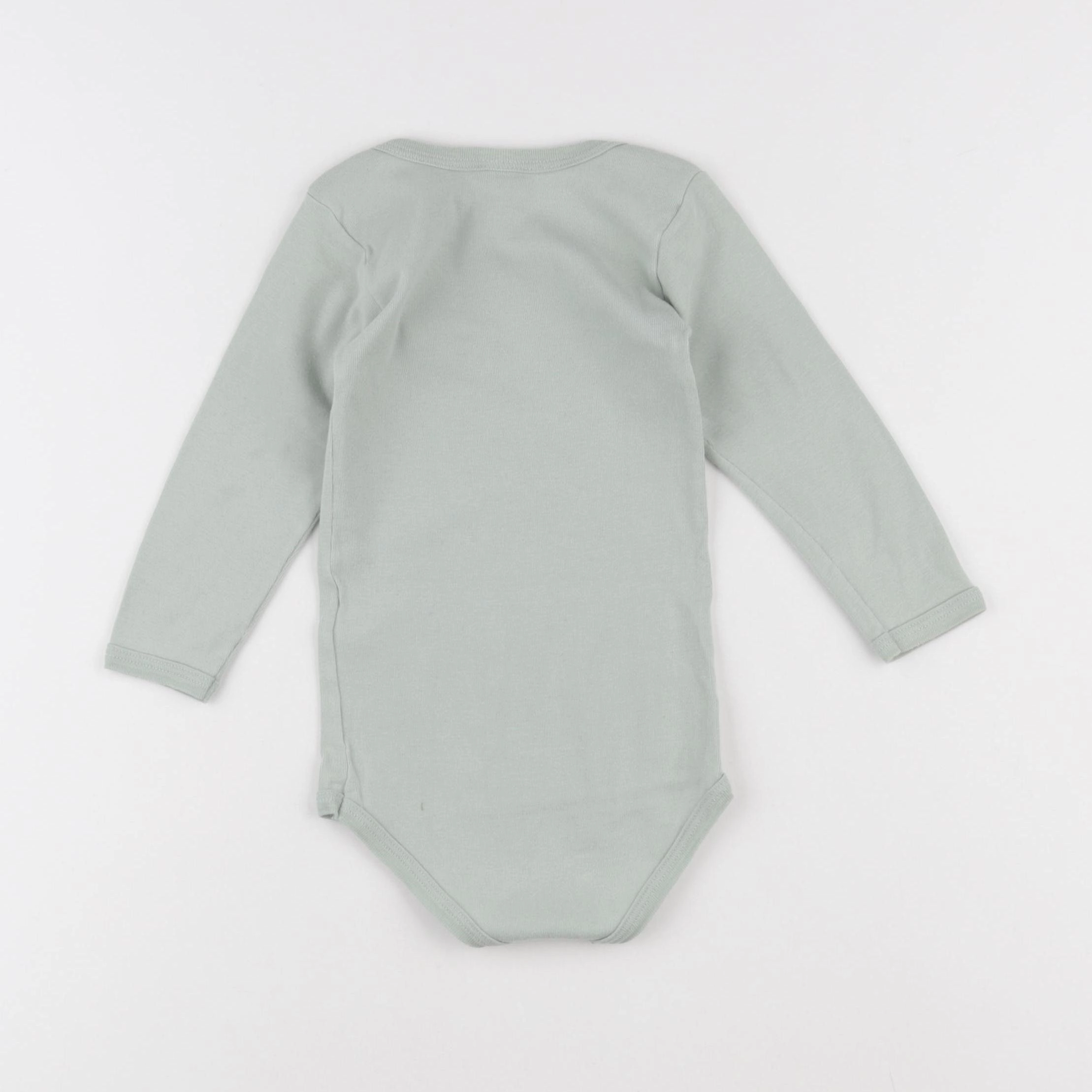 Petit Bateau - body vert - 18 mois