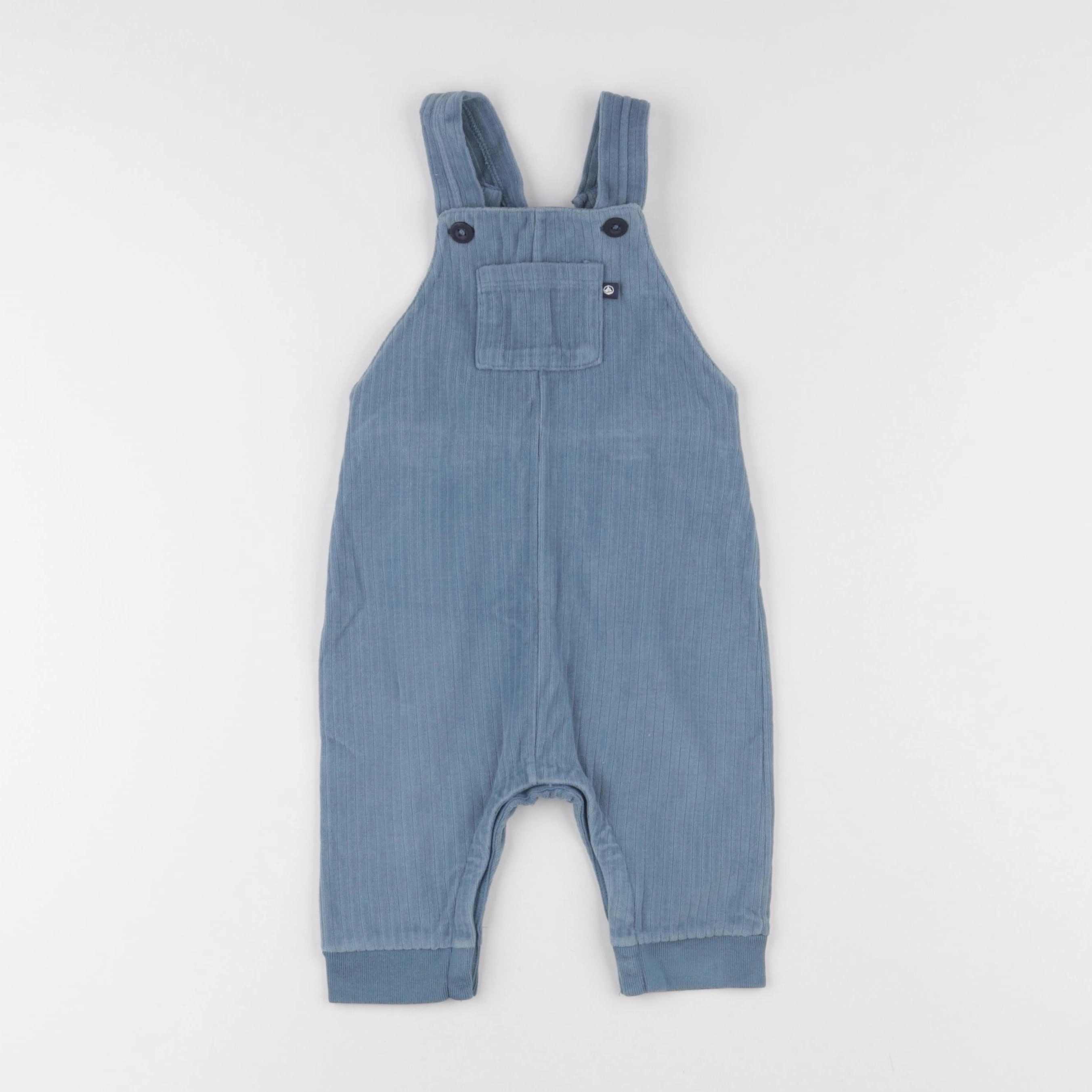 Petit Bateau - salopette bleu - 12 mois