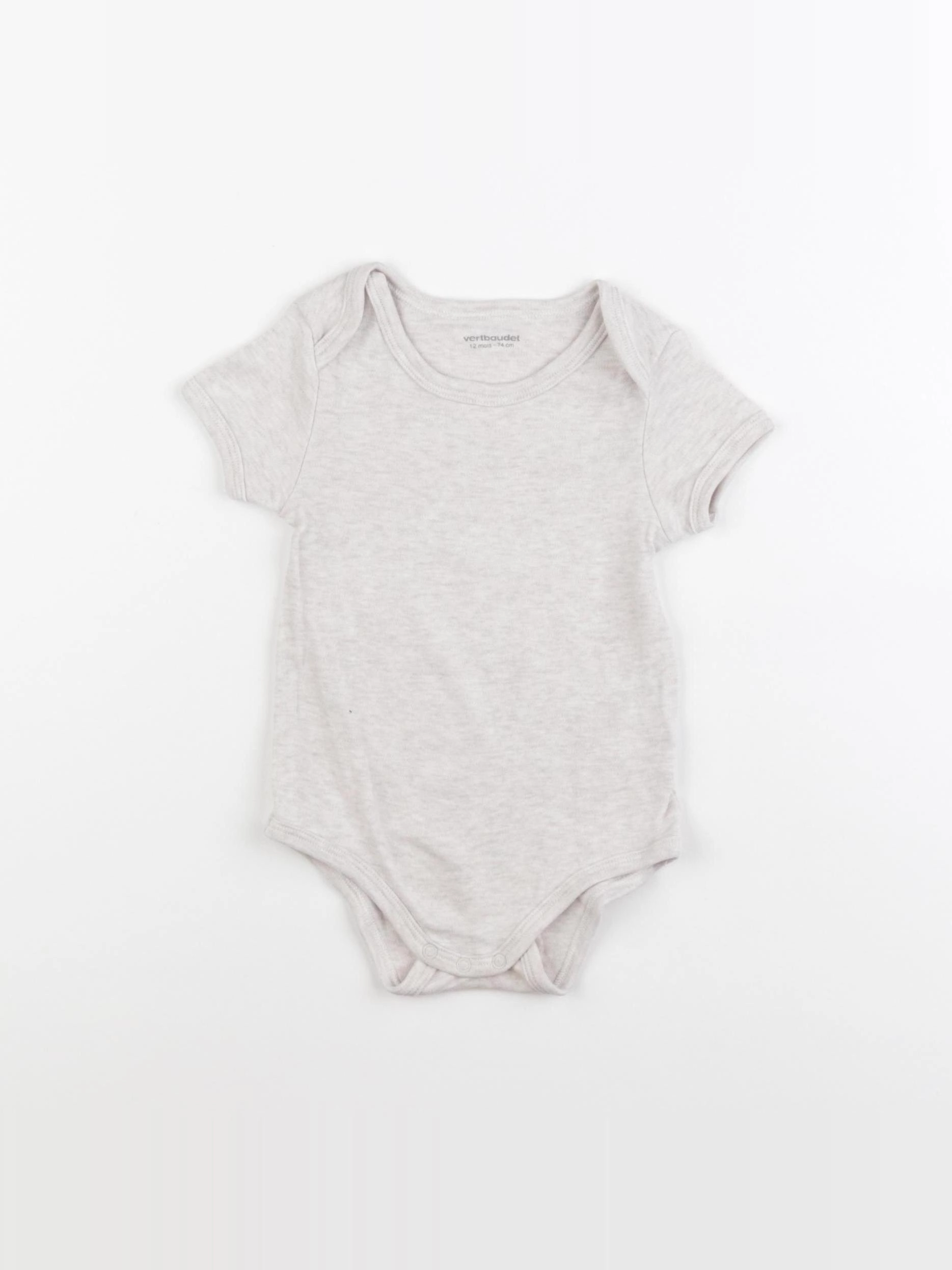 Vertbaudet - body beige - 12 mois