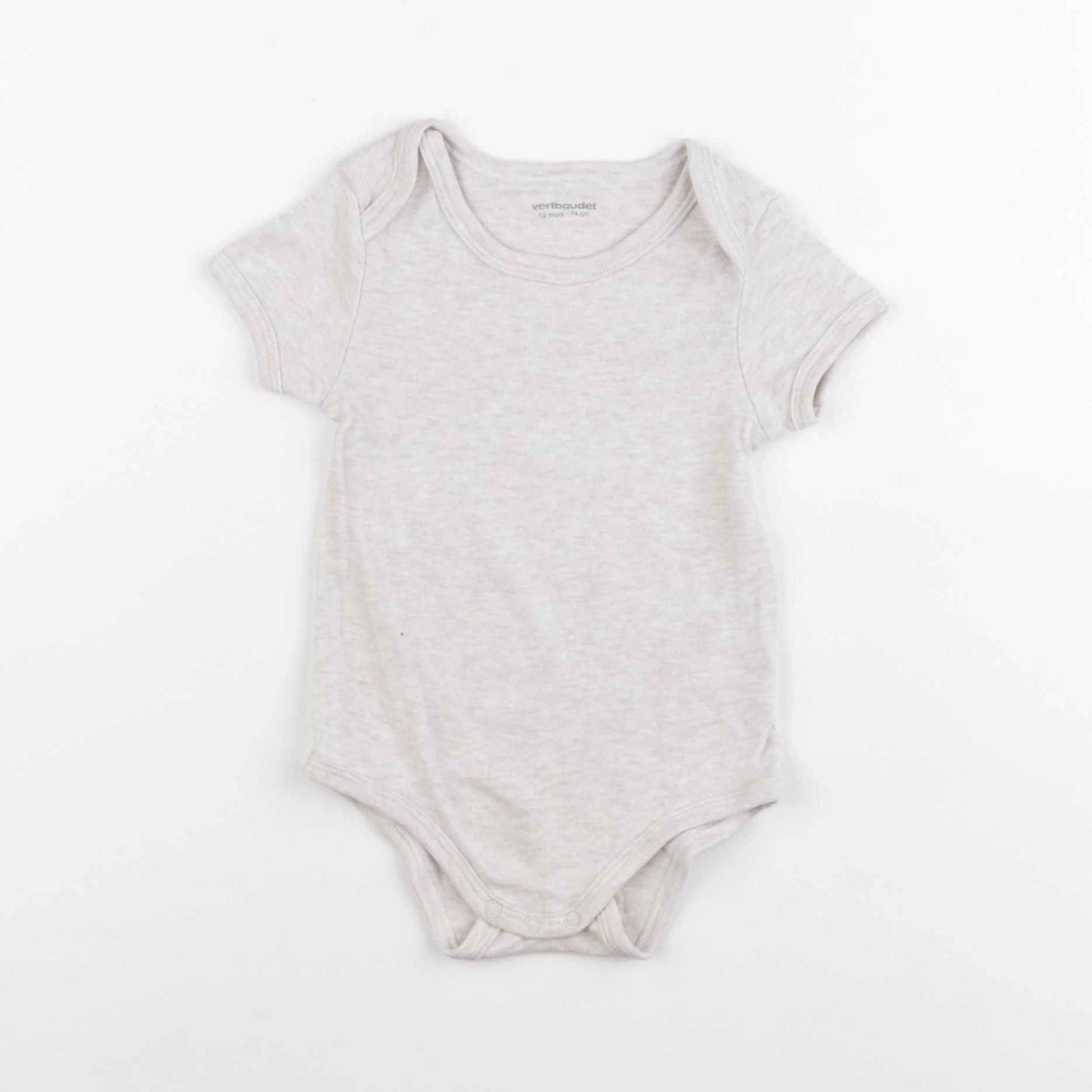 Vertbaudet - body beige - 12 mois