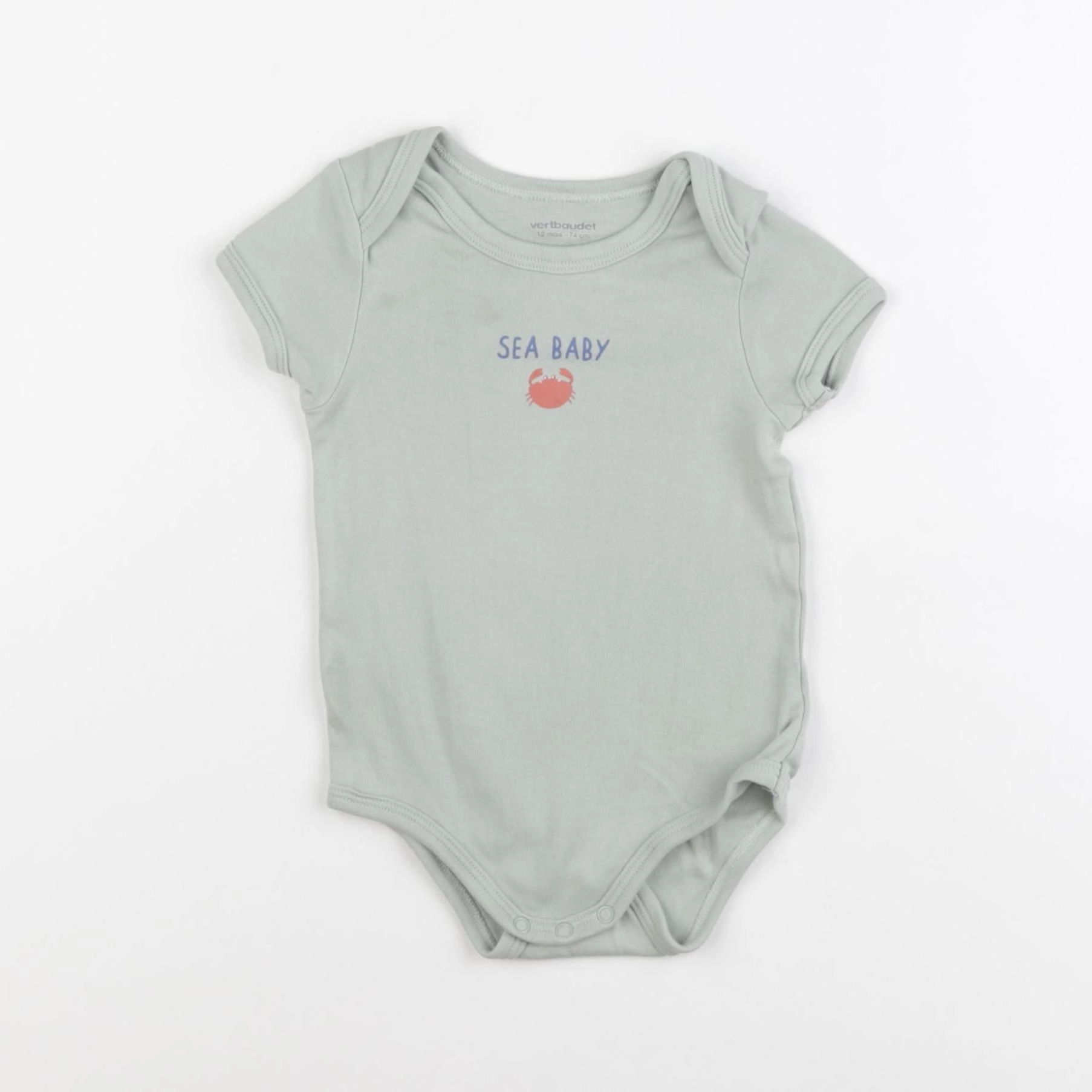 Vertbaudet - body vert - 12 mois
