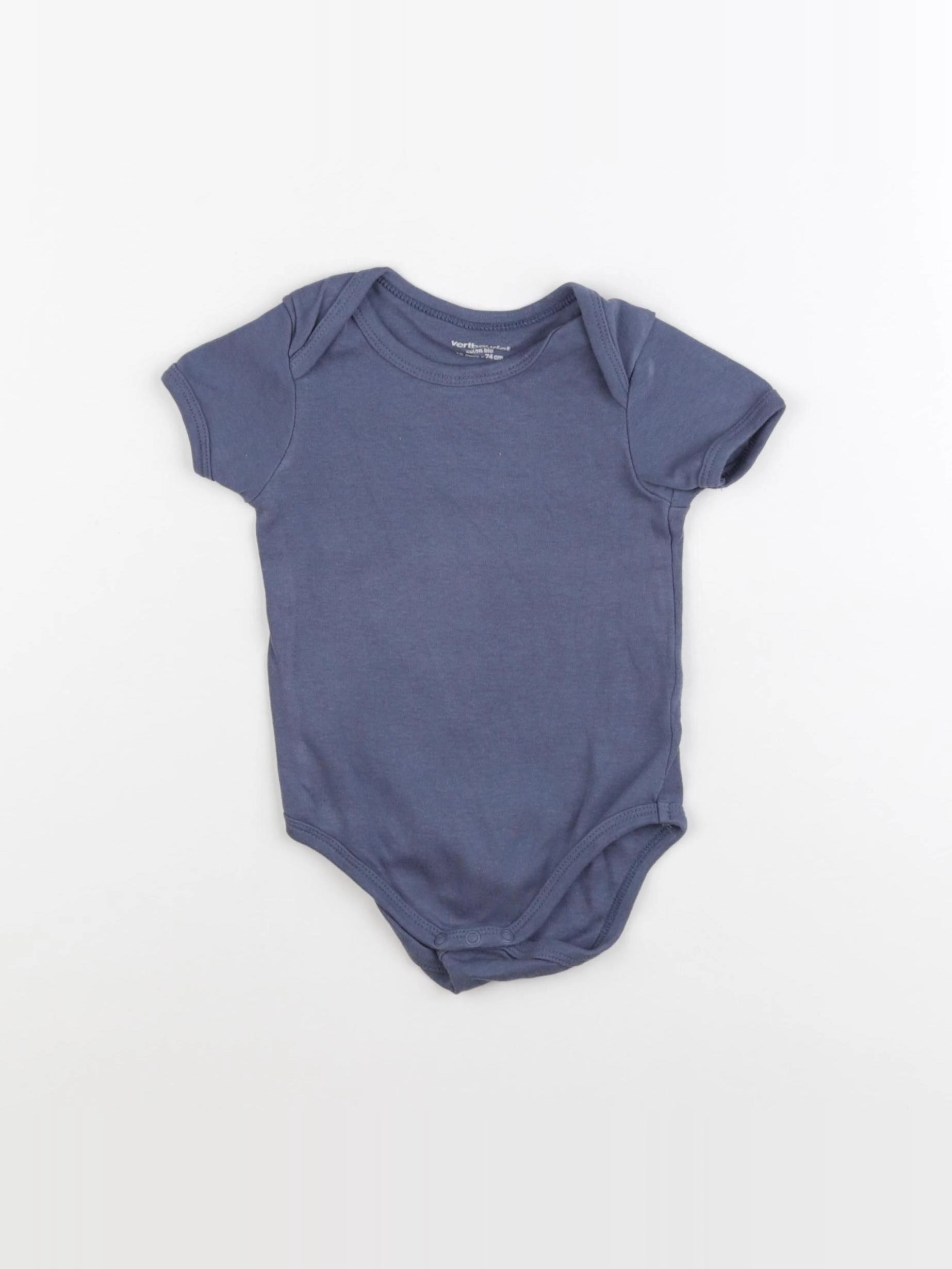 Vertbaudet - body bleu - 12 mois