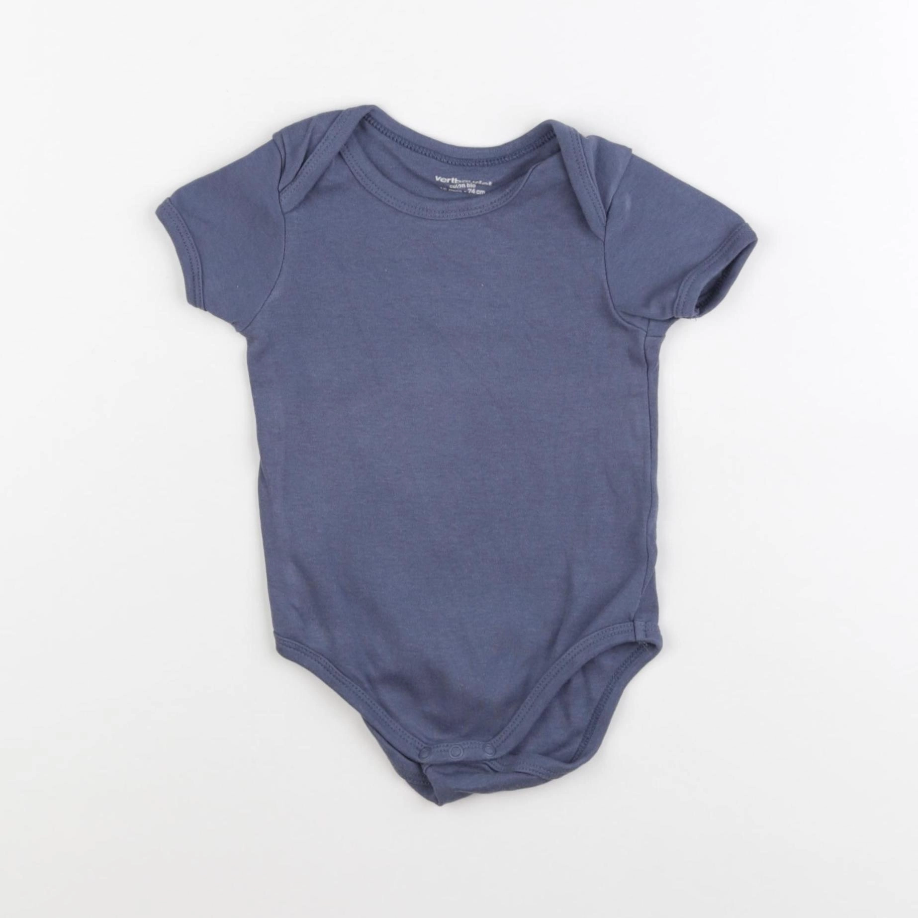 Vertbaudet - body bleu - 12 mois