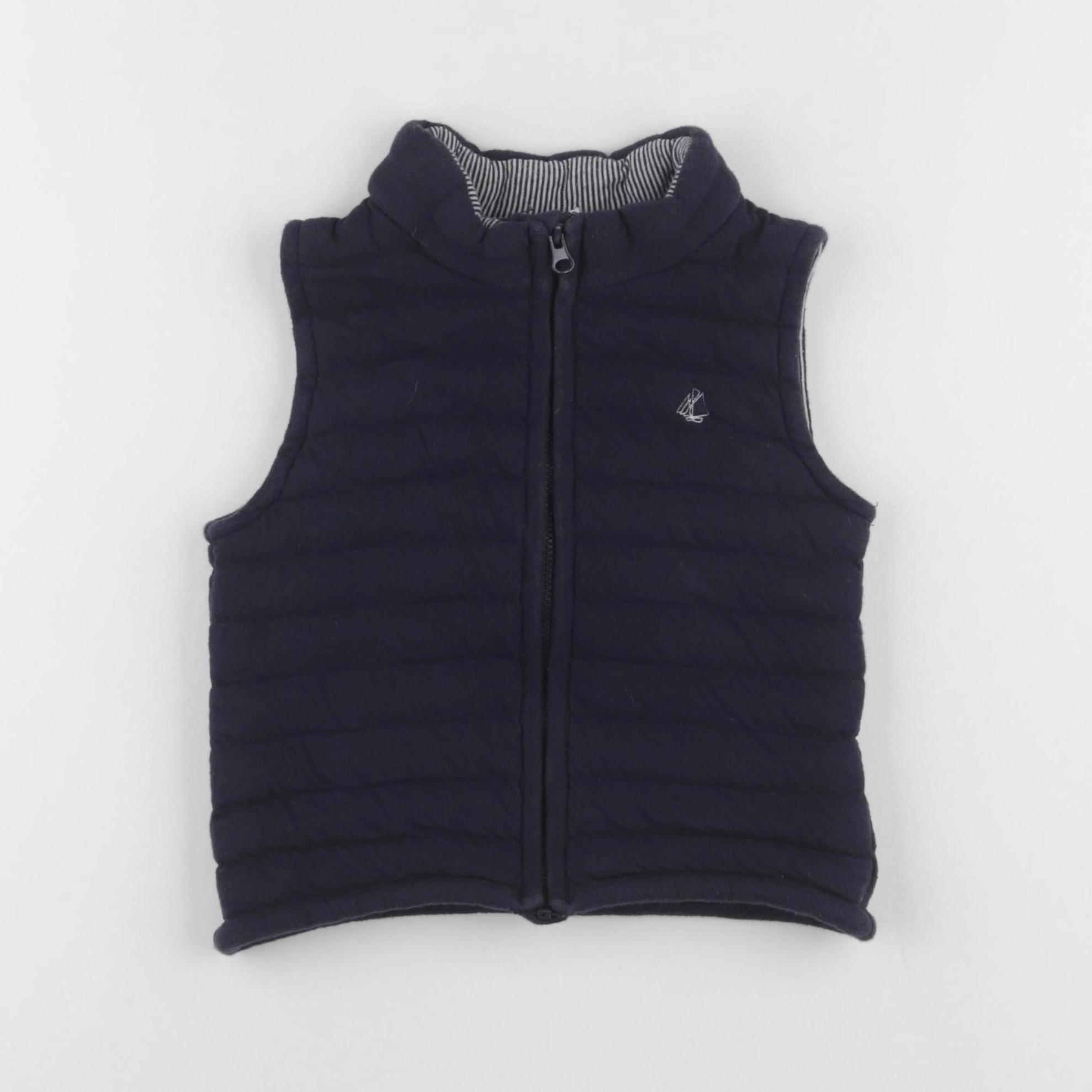 Petit Bateau - gilet bleu - 24 mois