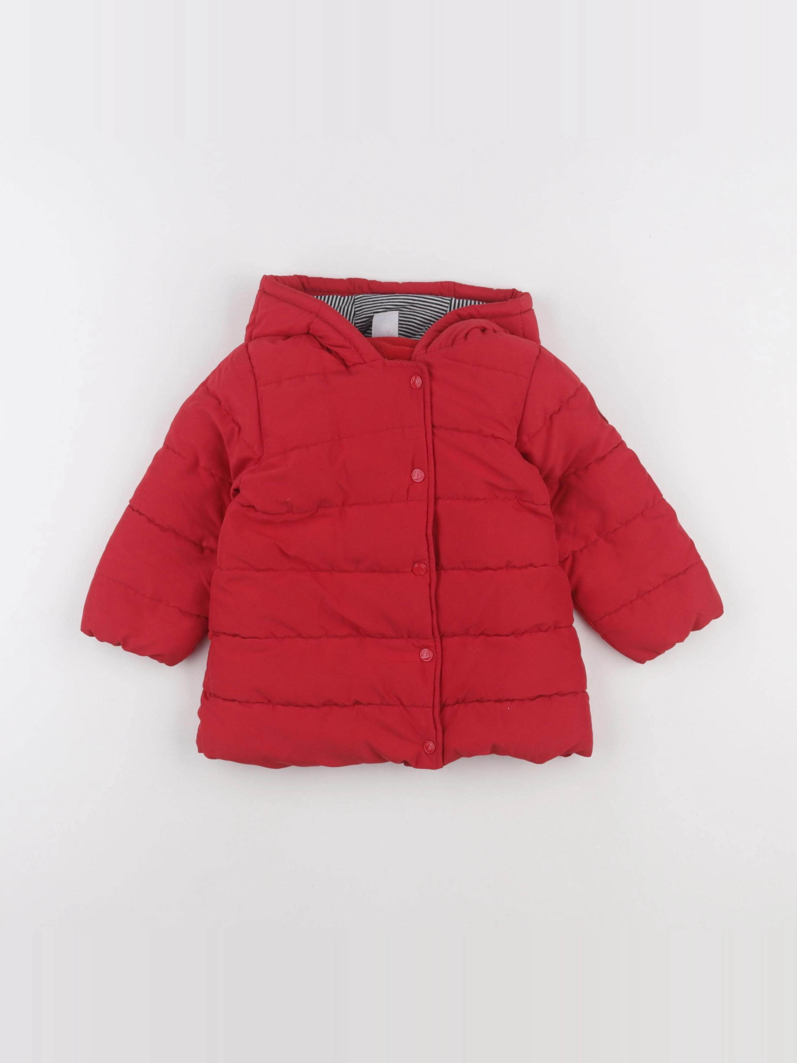 Petit Bateau - doudoune rouge - 24 mois