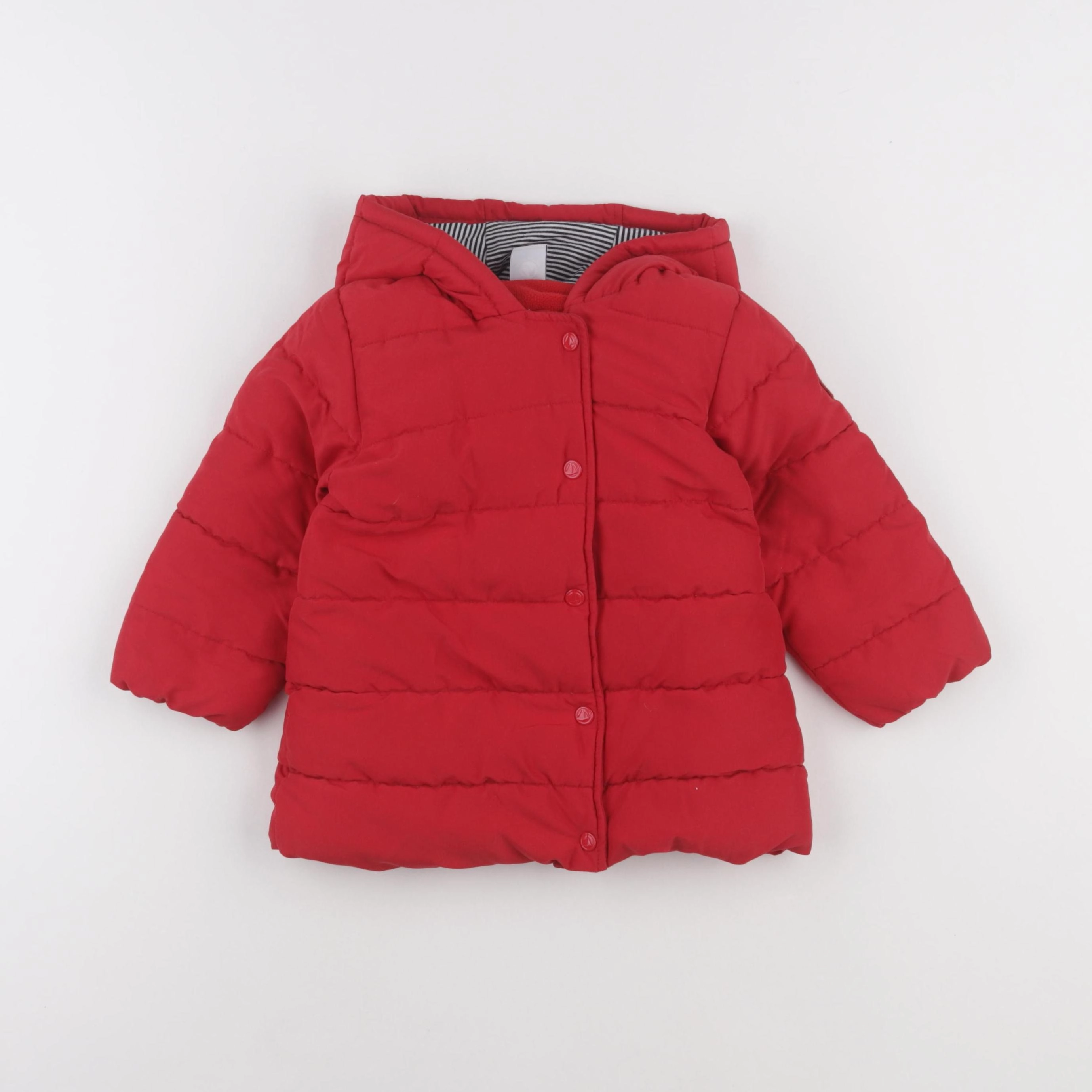 Petit Bateau - doudoune rouge - 24 mois