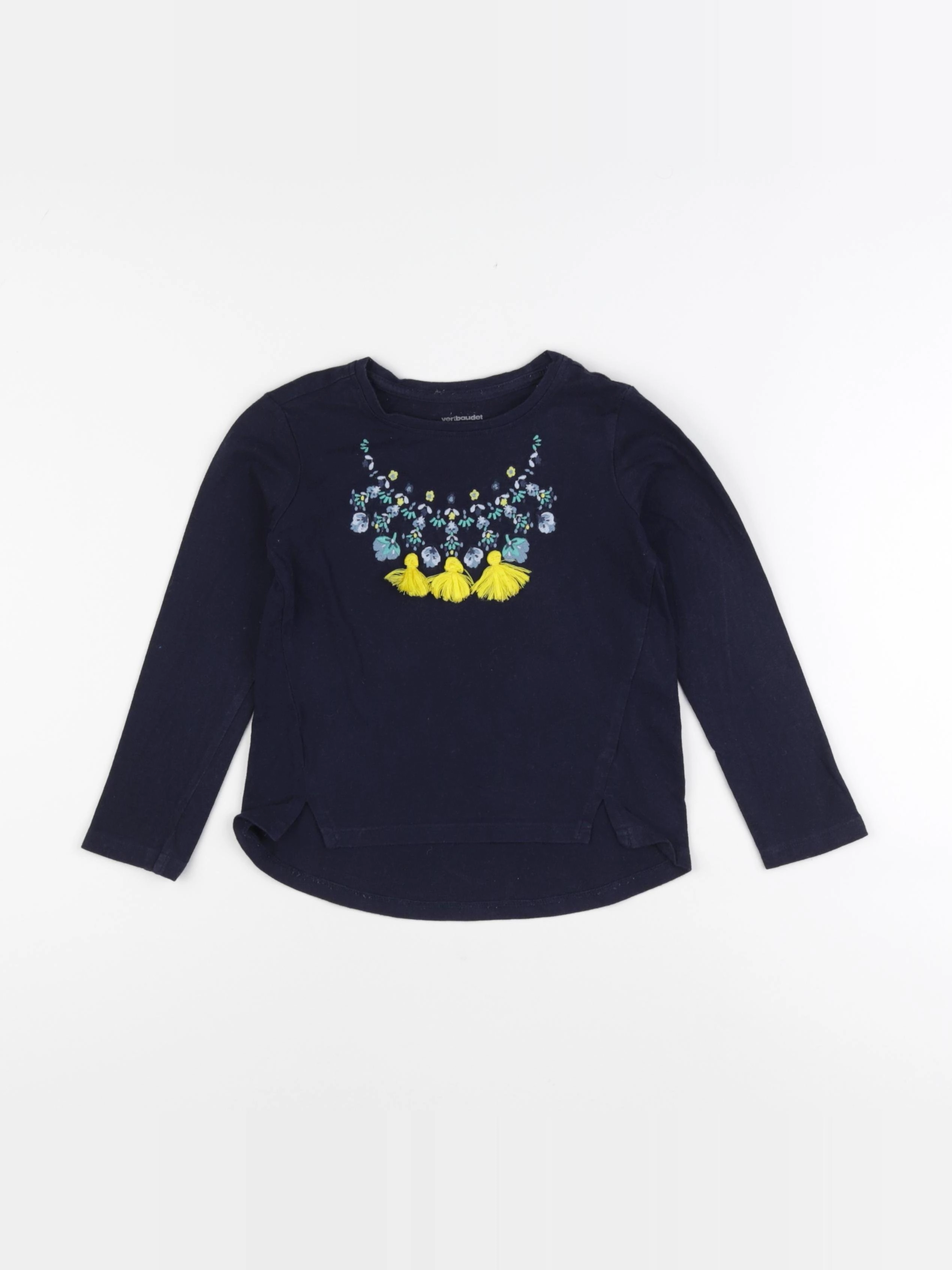 Vertbaudet - tee-shirt bleu - 4 ans
