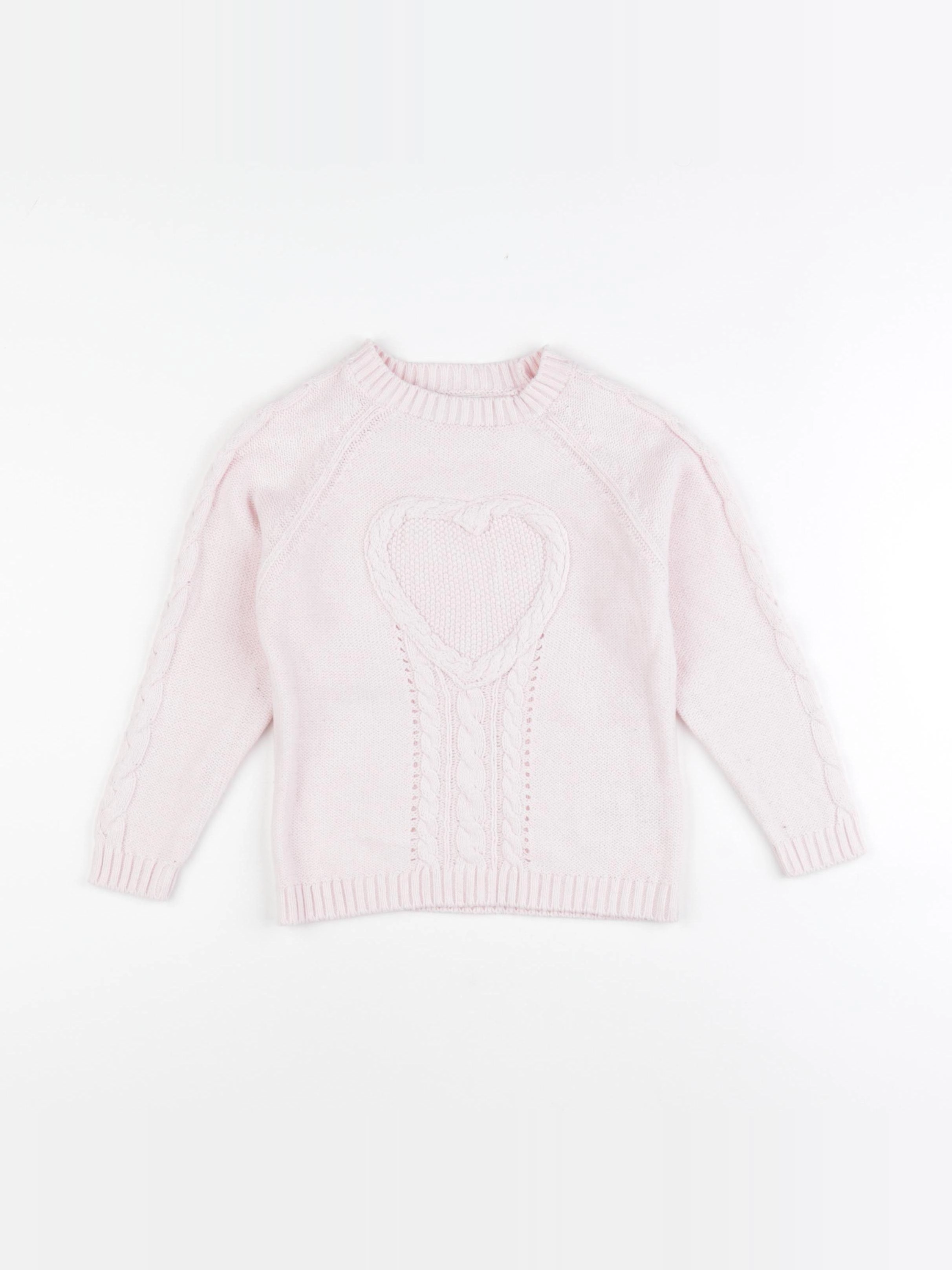 Vertbaudet - pull rose - 5 ans