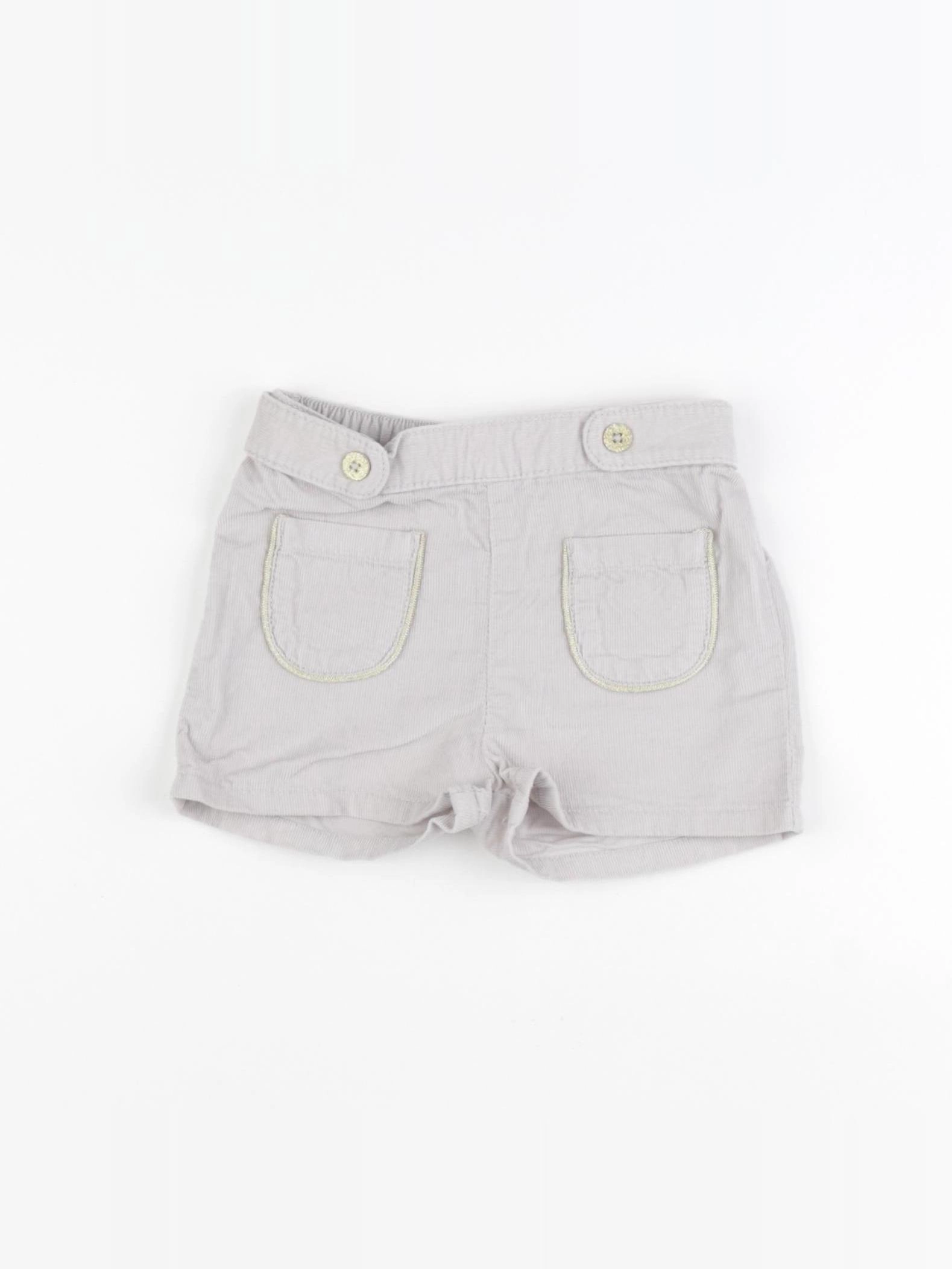 Vertbaudet - short gris, or - 24 mois