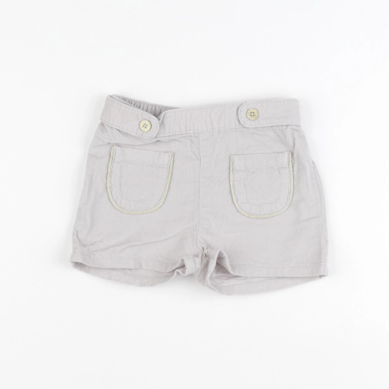 Vertbaudet - short gris, or - 24 mois
