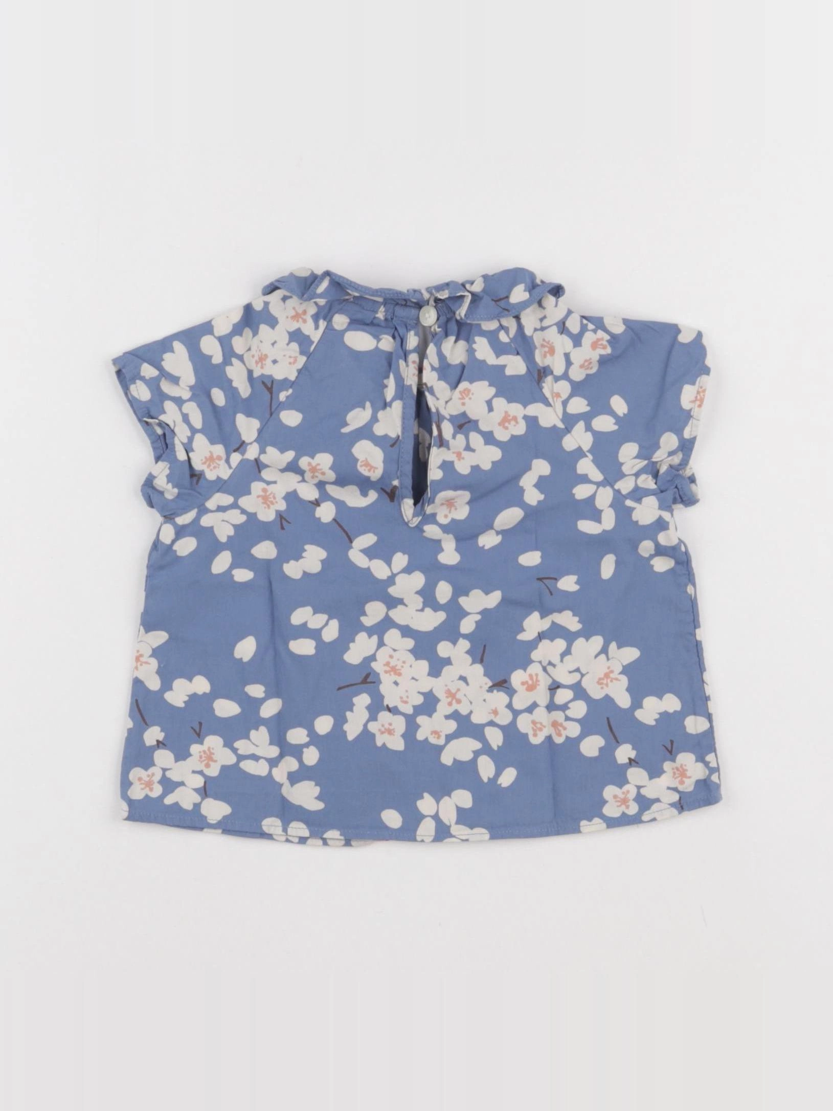 Petit Bateau - blouse bleu - 6 mois