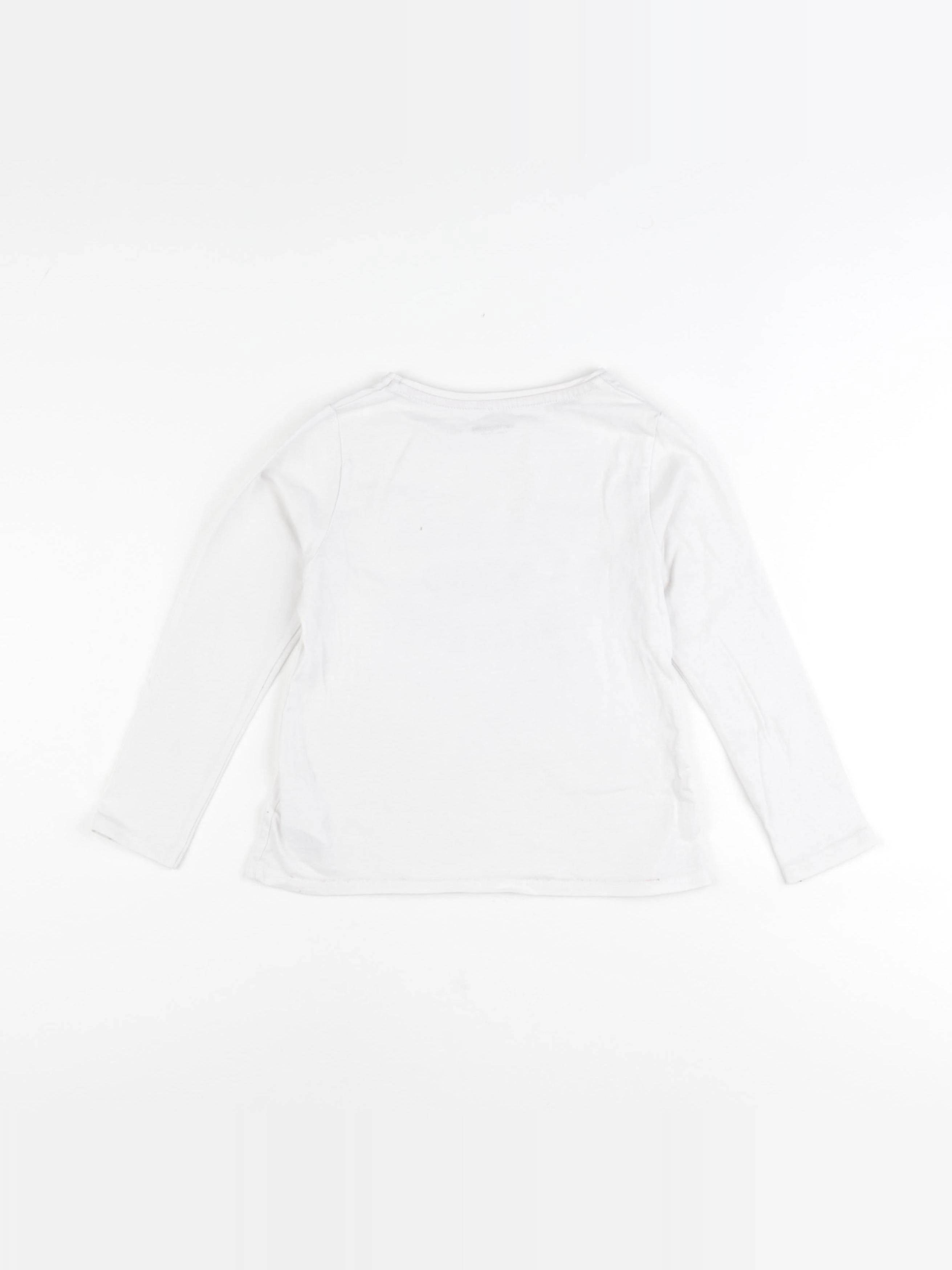 Vertbaudet - tee-shirt blanc - 6 ans