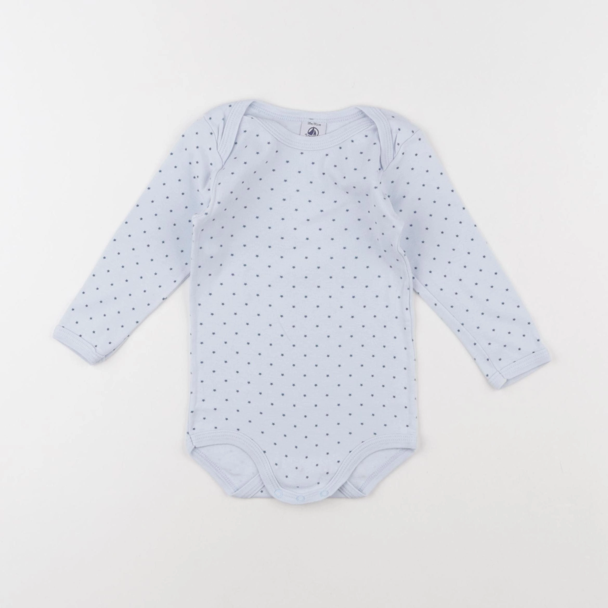 Petit Bateau - body bleu - 18 mois